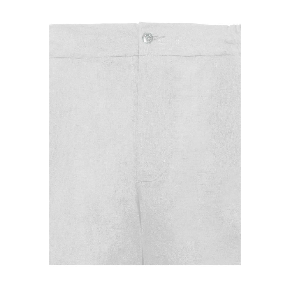 Alpha Studio White Linen Men's Short