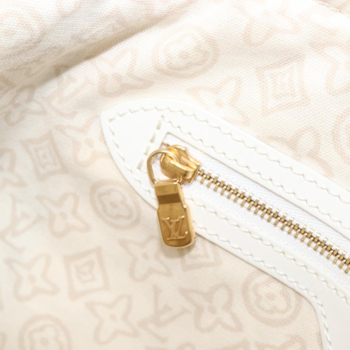 Louis Vuitton Tahitienne Cabas Canvas Beige Canvas Tote Bag Bag (Pre-Owned)
