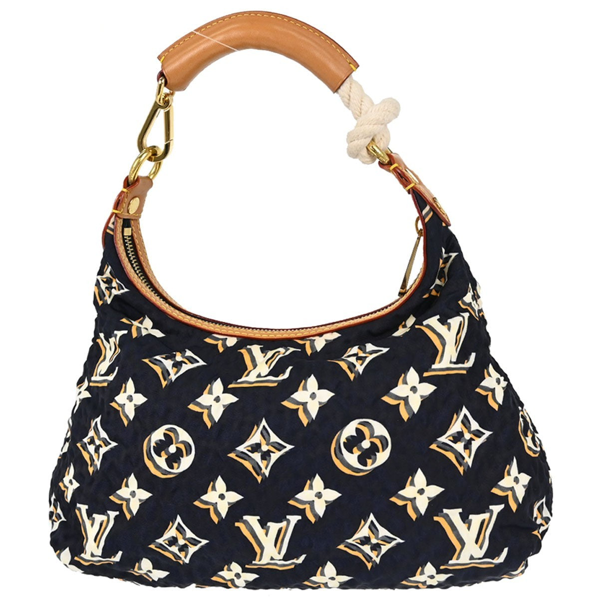 Louis Vuitton Bulles Monogram Nylon Navy Nylon Handbag (Pre-Owned)