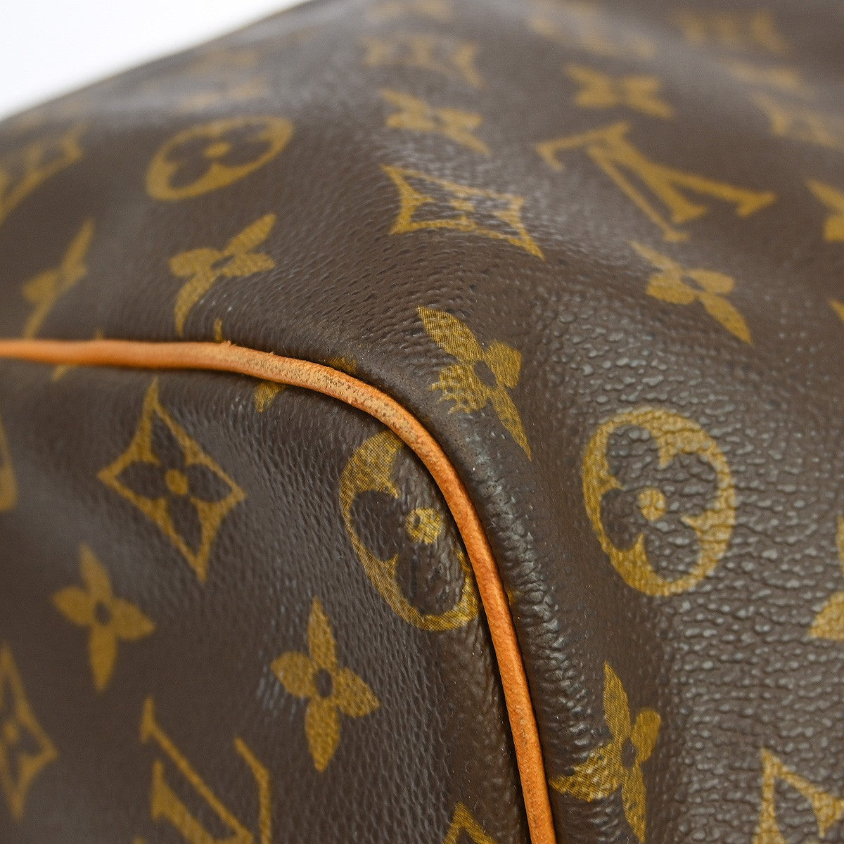Louis Vuitton Keepall Bandoulière Monogram Brown Canvas Travel Bag Bag (Pre-Owned)