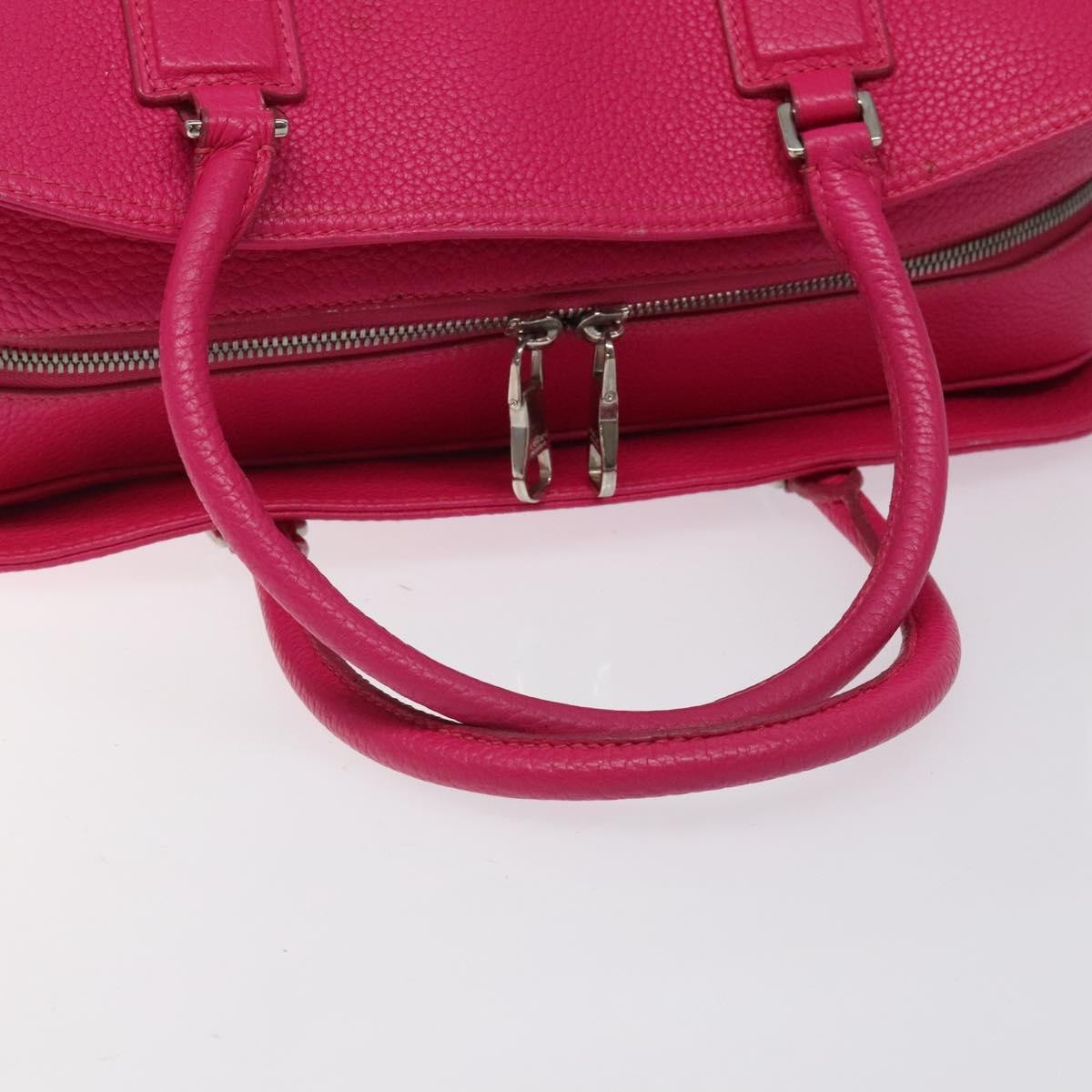 Loewe Vintage Anagram Leather Pink Leather Handbag (Pre-Owned)