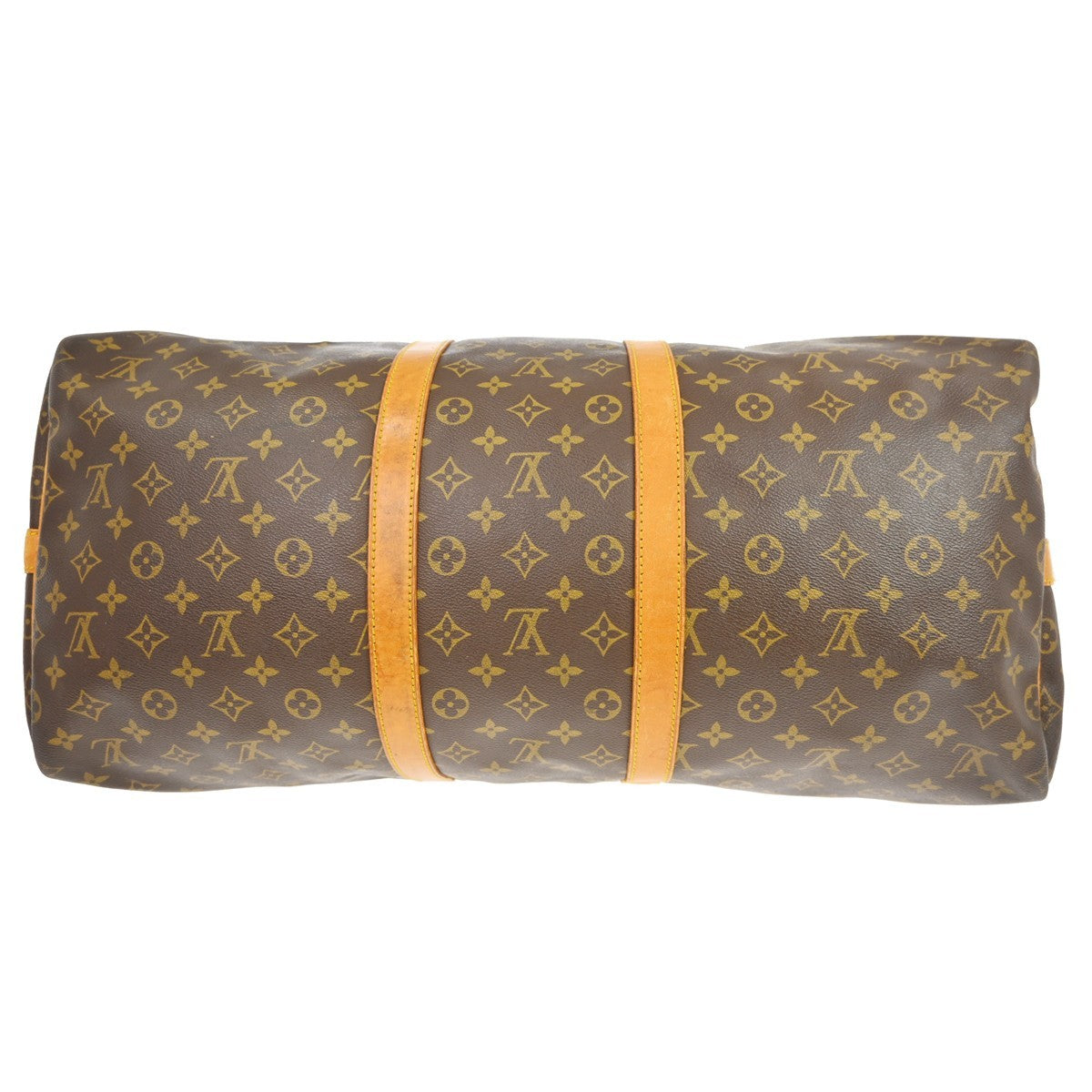 Louis Vuitton Keepall Bandouliere Monogram Canvas Brown Canvas Travel Bag Bag (Pre-Owned)