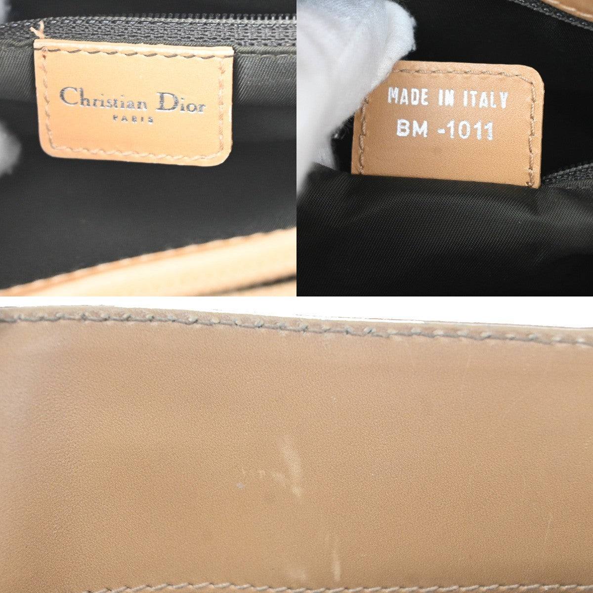 Christian Dior Vintage Cd Trotter Canvas Brown Canvas Shoulder Bag Bag (Pre-Owned)