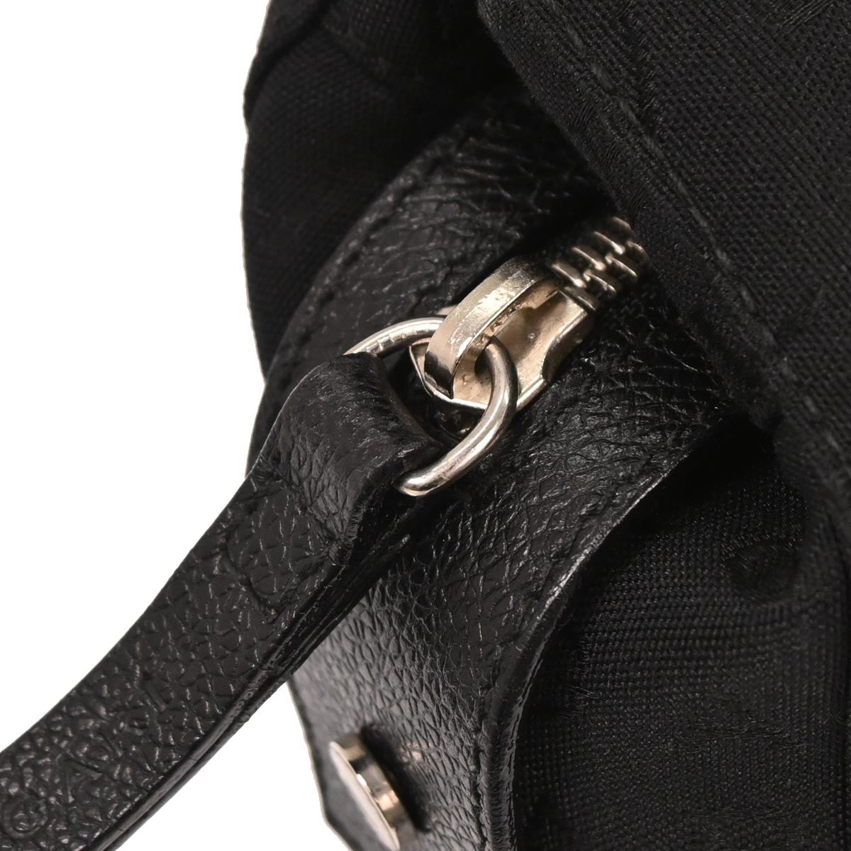 Bvlgari Logomania Canvas Black Canvas Handbag (Pre-Owned)