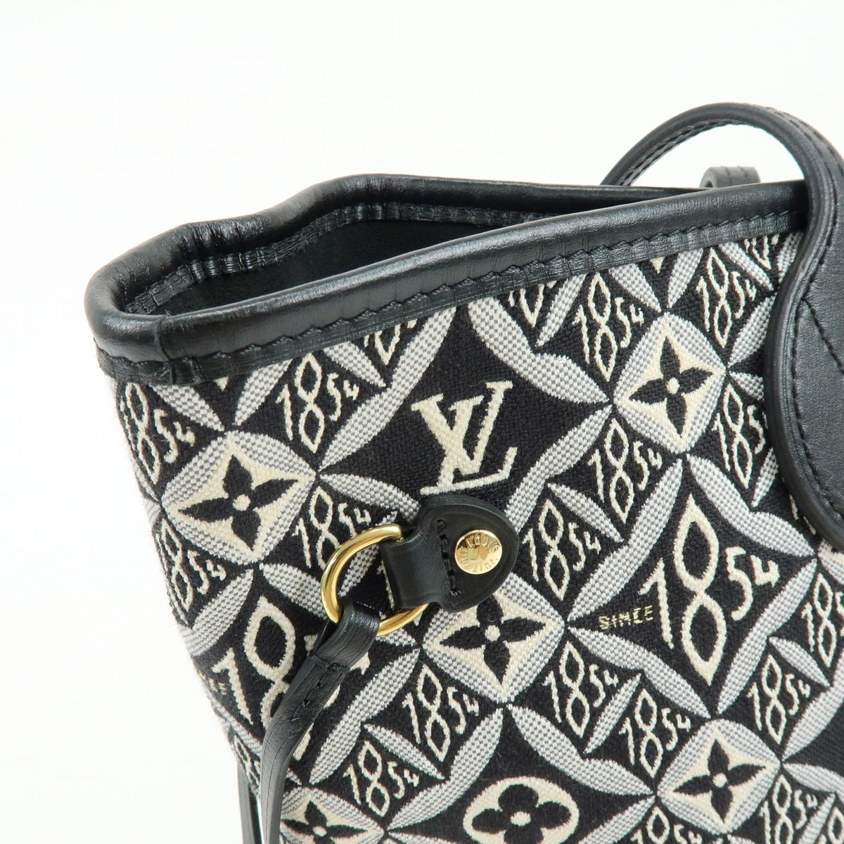 Louis Vuitton Neverfull Nm Limited Edition Since 1854 Monogram Jacquard Black Canvas Tote Bag Bag (Pre-Owned)