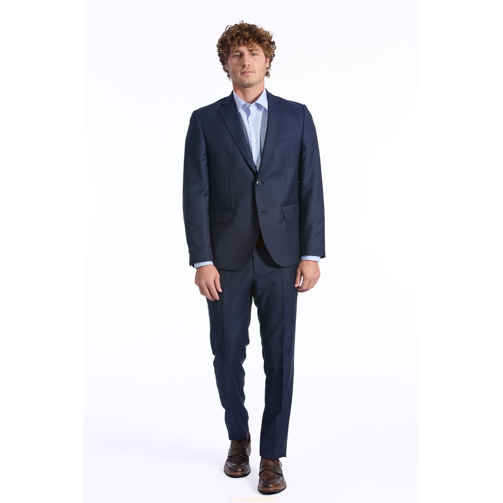 Baldinini Trend Blue Wool Men Men's Suit