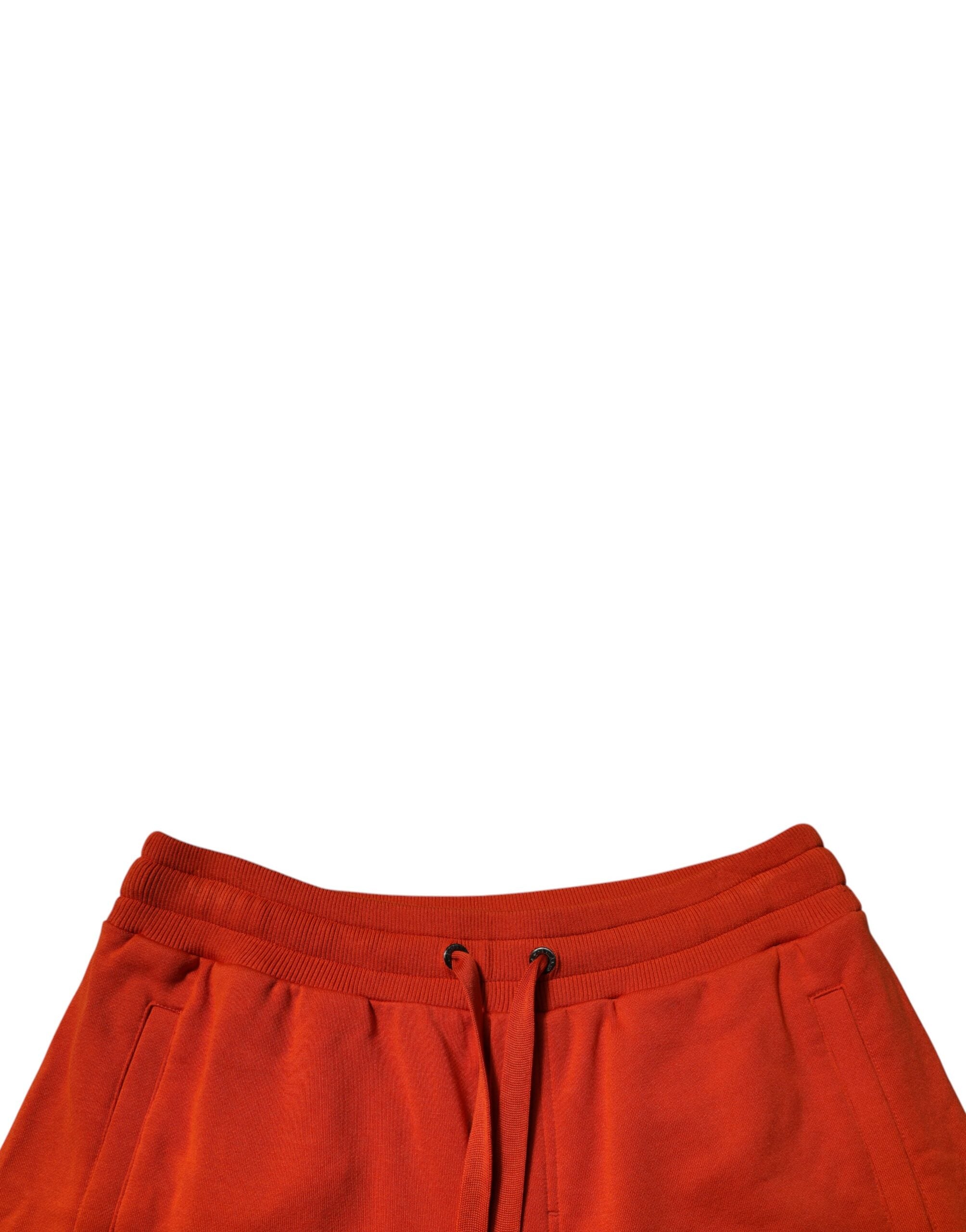 Dolce & Gabbana Red Cotton Blend Mid Waist Men Bermuda Men's Shorts
