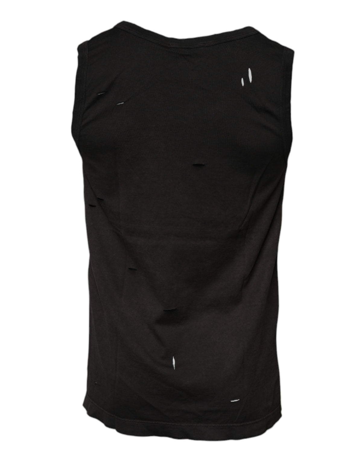 Dolce & Gabbana Black Sleeveless Round Neck Tank Men's T-shirt