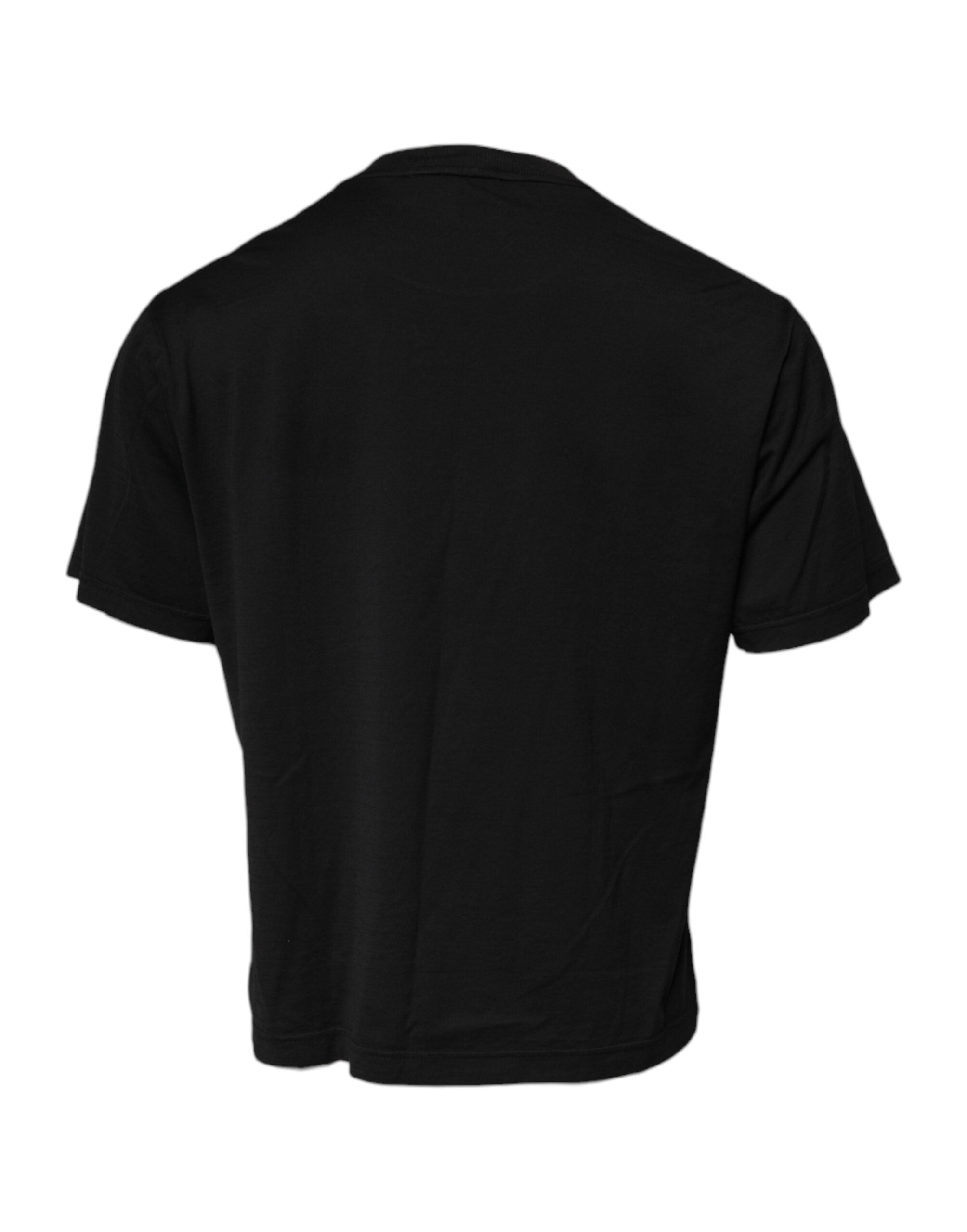 Dolce & Gabbana Black DG Logo Cotton Crew Neck Men's T-shirt