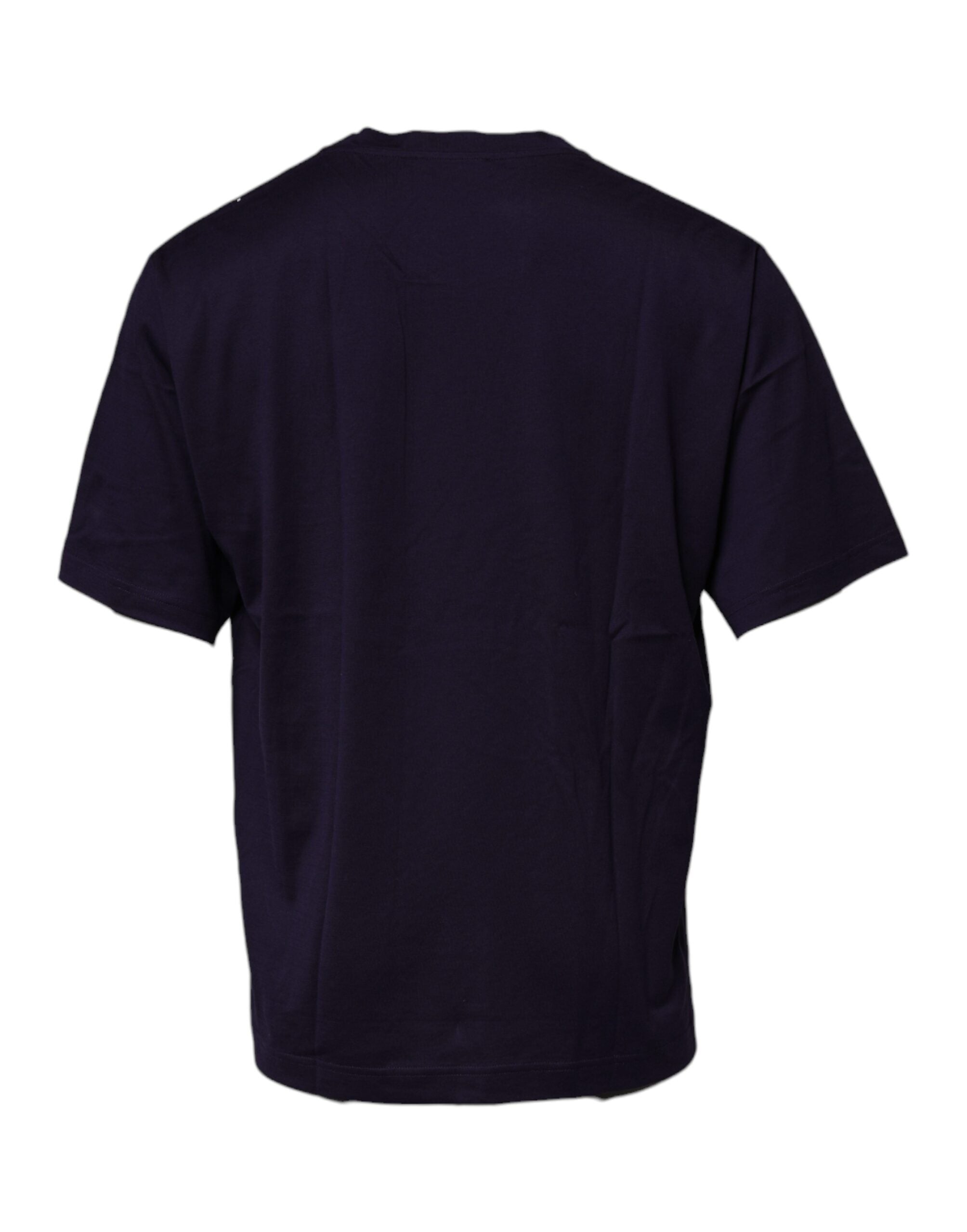 Dolce & Gabbana Navy Blue DG Logo Cotton Crew Neck Men's T-shirt