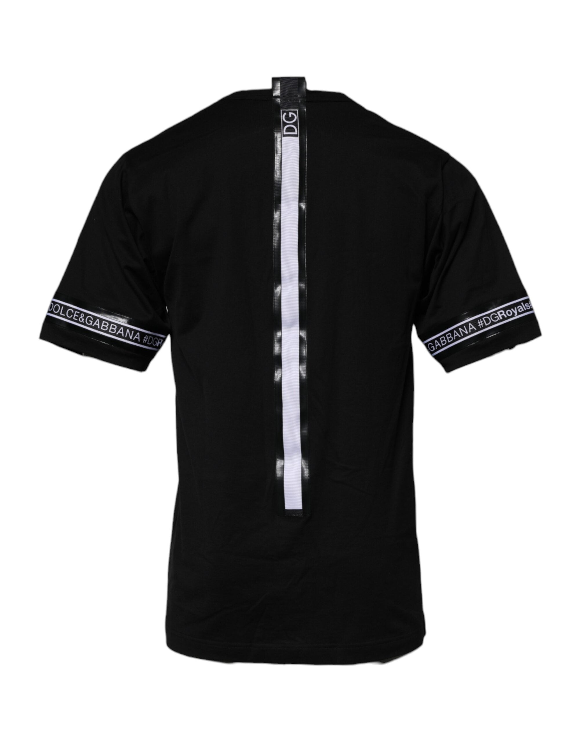 Dolce & Gabbana Black #DGMILLENNIALS Cotton Crew Neck Men's T-shirt