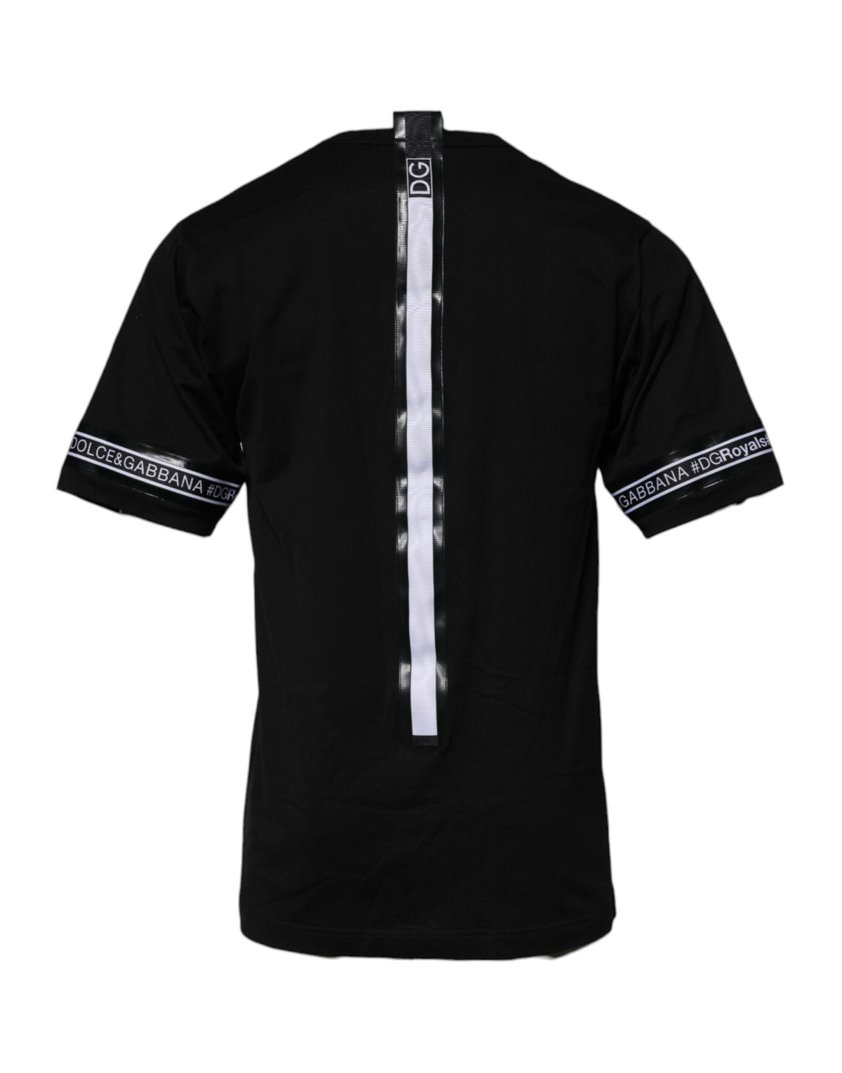 Dolce & Gabbana Black #DGMILLENNIALS Cotton Crew Neck Men's T-shirt