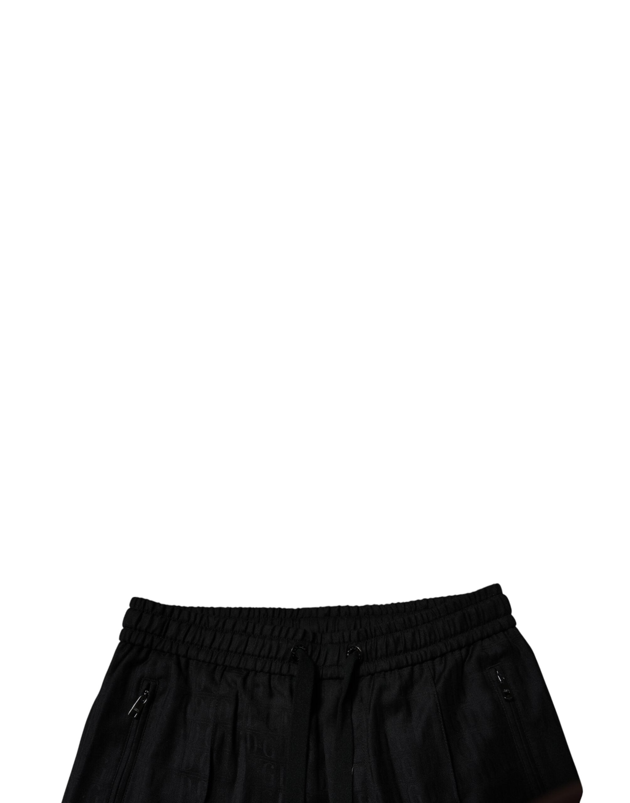 Dolce & Gabbana Black Wool Jogger Jogging Men's Pants (Pre-Owned)