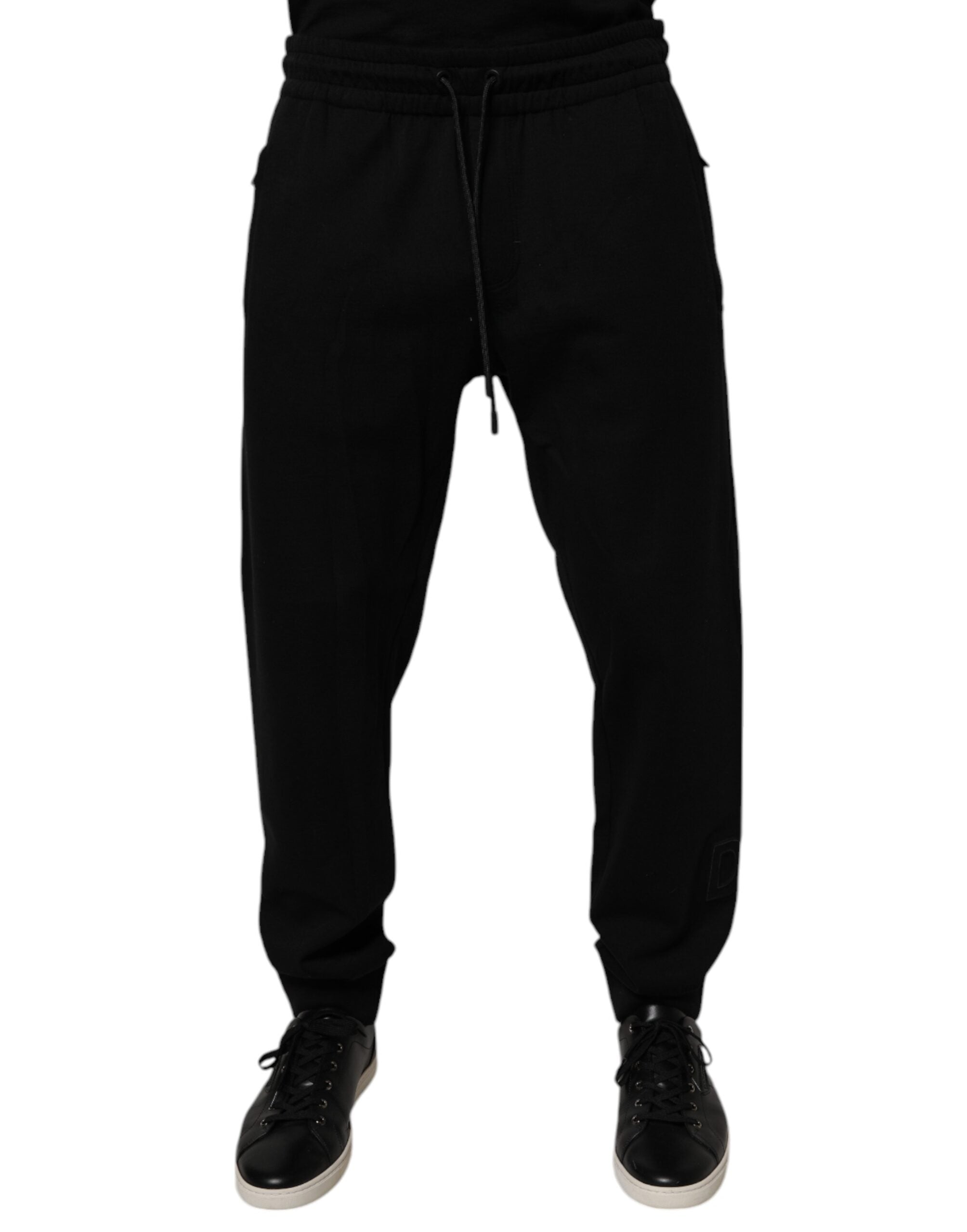 Dolce & Gabbana Black Cotton Jogger Jogging Men's Pants (Pre-Owned)