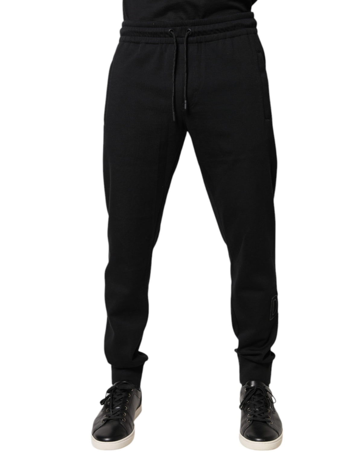 Dolce & Gabbana Black Cotton Jogger Jogging Men's Pants (Pre-Owned)