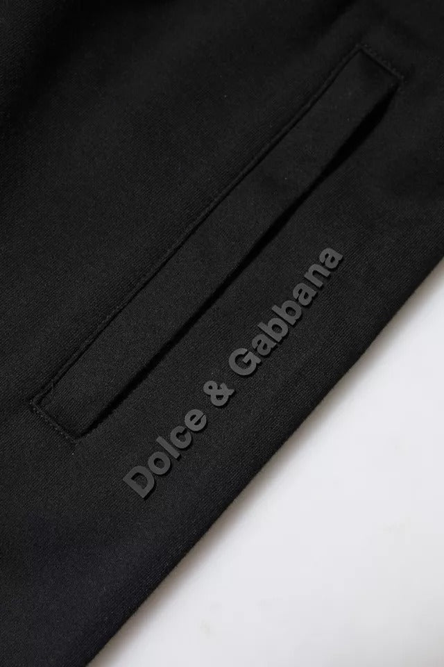 Dolce & Gabbana Black Cotton Jogger Jogging Men's Pants (Pre-Owned)