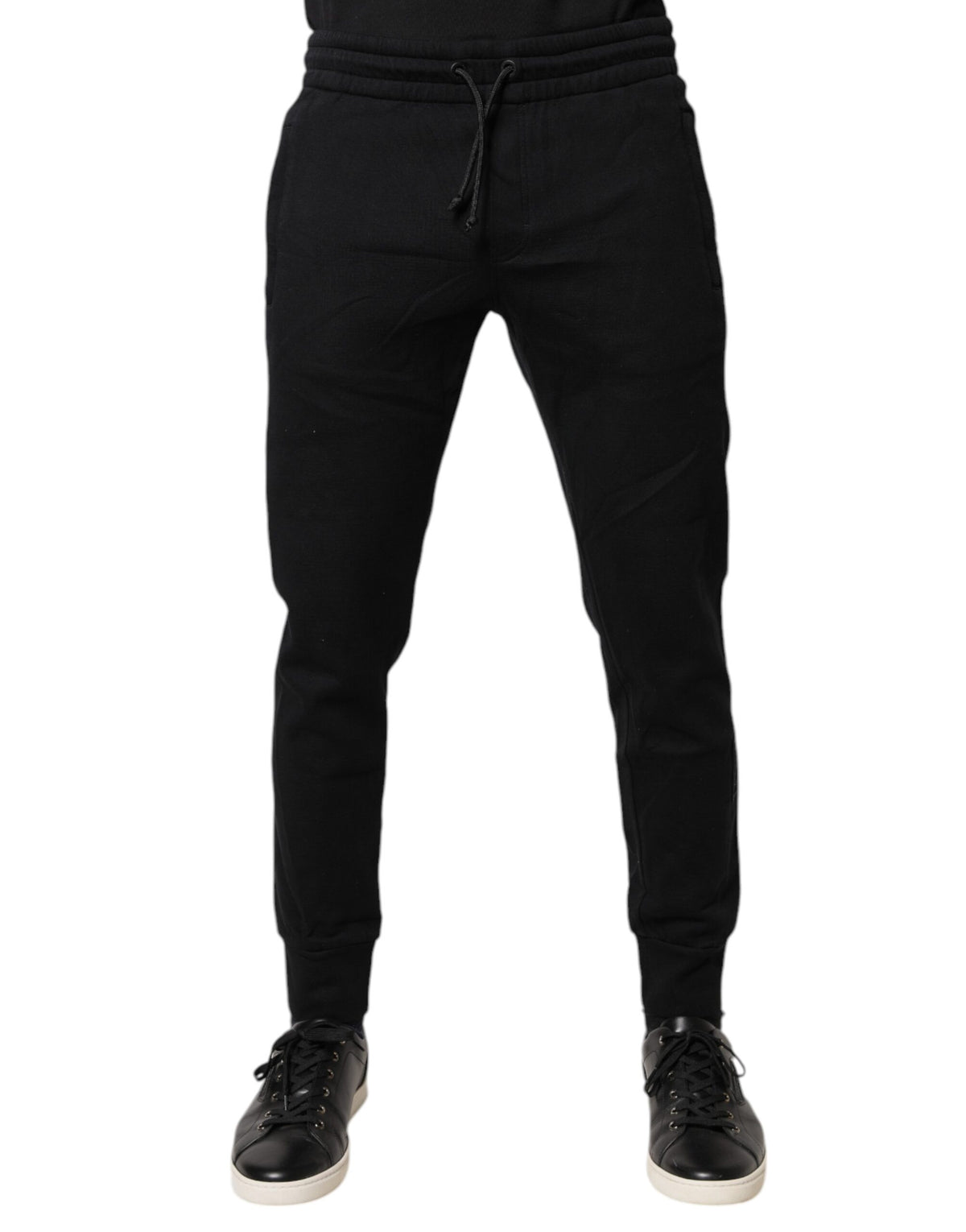 Dolce & Gabbana Black Cotton Jogger Jogging Men's Pants (Pre-Owned)