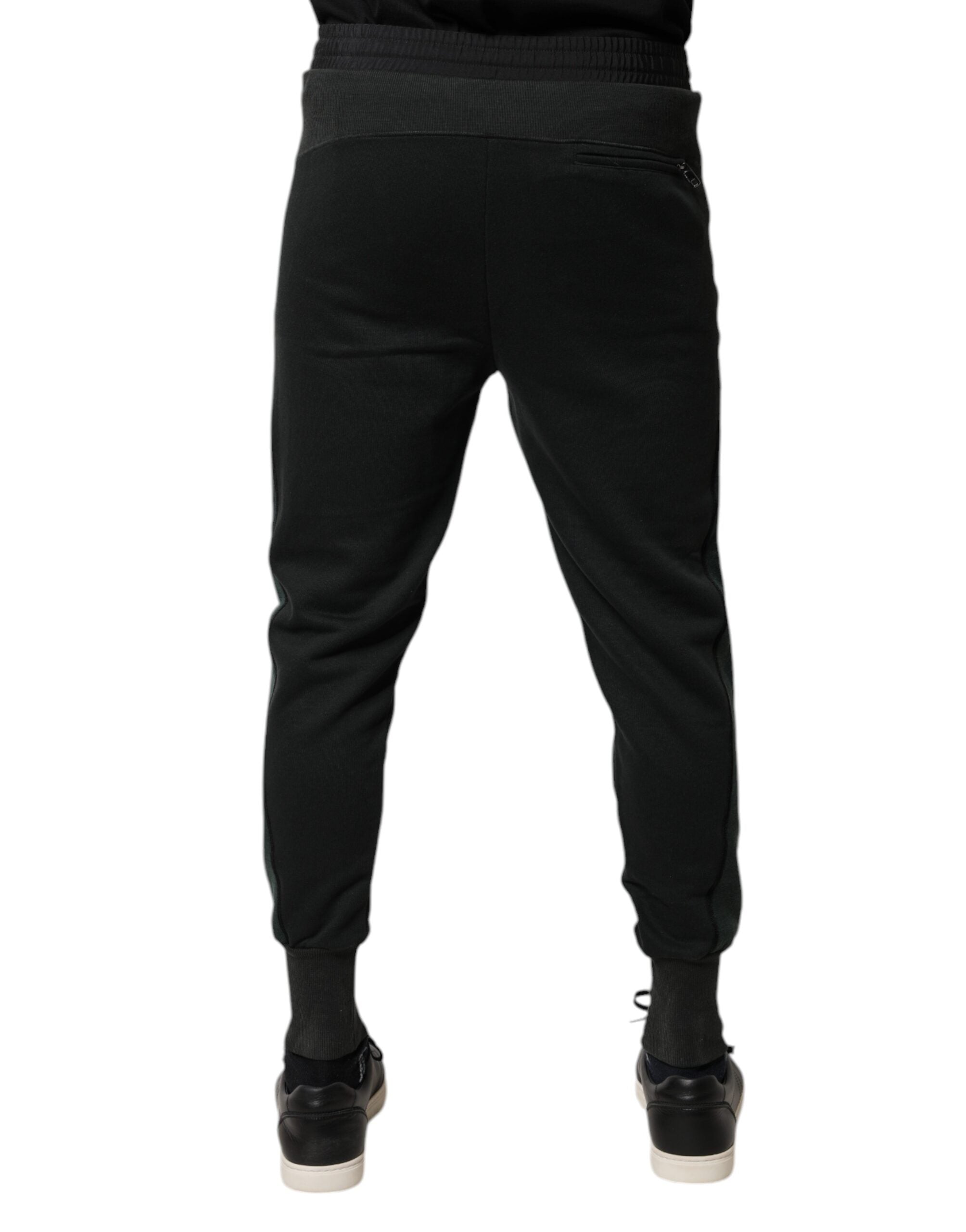 Dolce & Gabbana Black Cotton Blend Jogger SweatMen's Men's Pants (Pre-Owned)