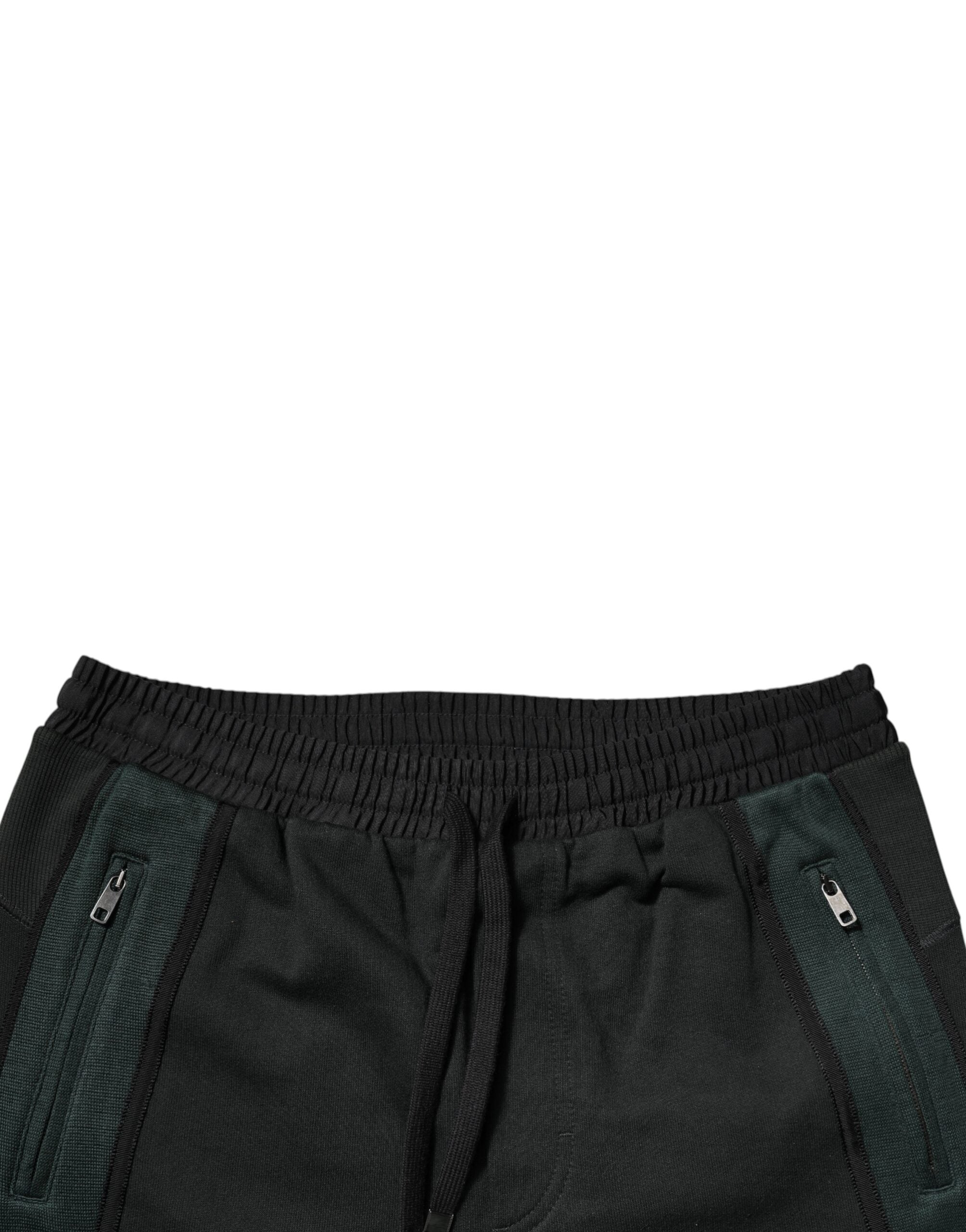 Dolce & Gabbana Black Cotton Blend Jogger SweatMen's Men's Pants (Pre-Owned)