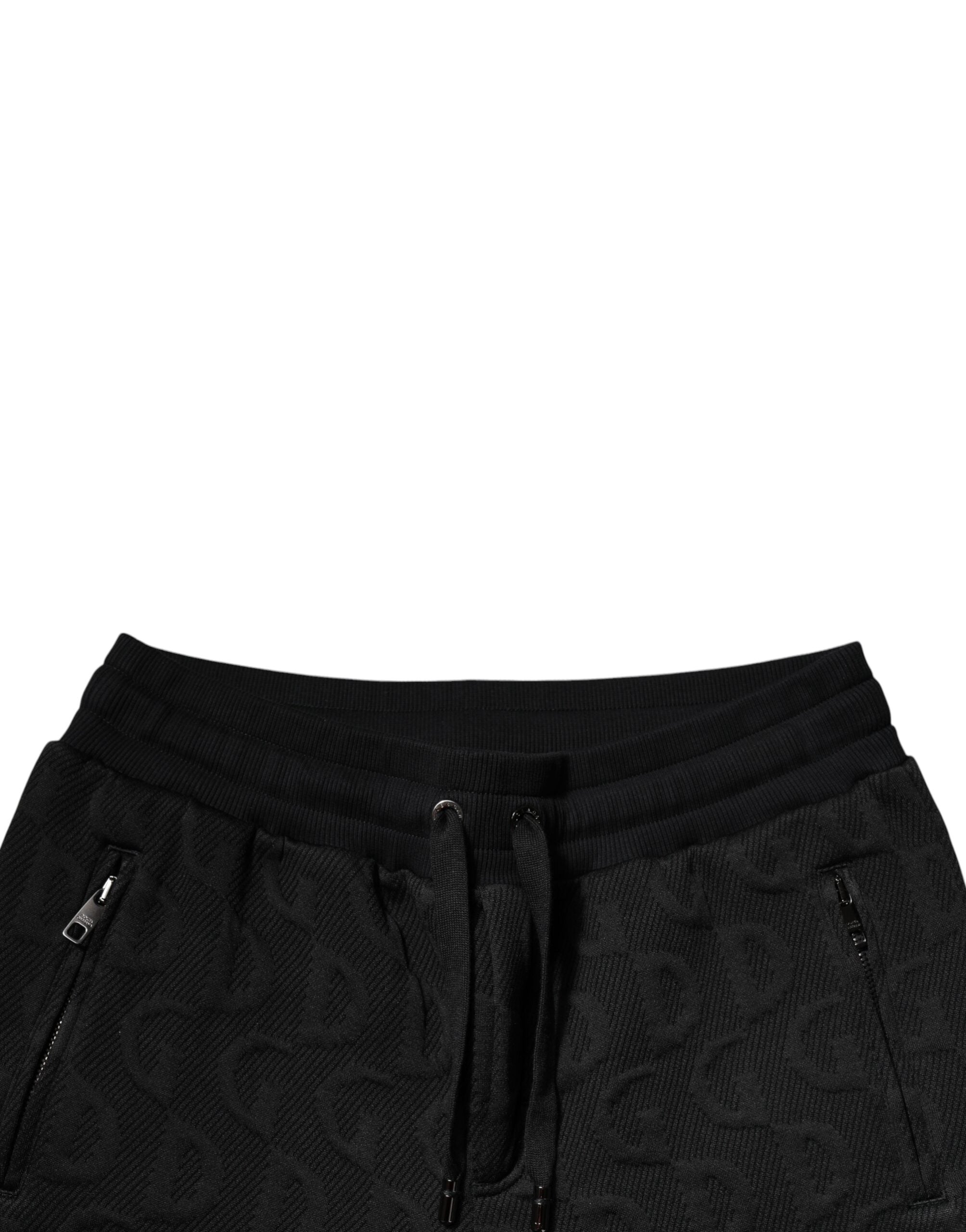 Dolce & Gabbana Black Logo Monogram Jogger SweatMen's Men's Pants (Pre-Owned)