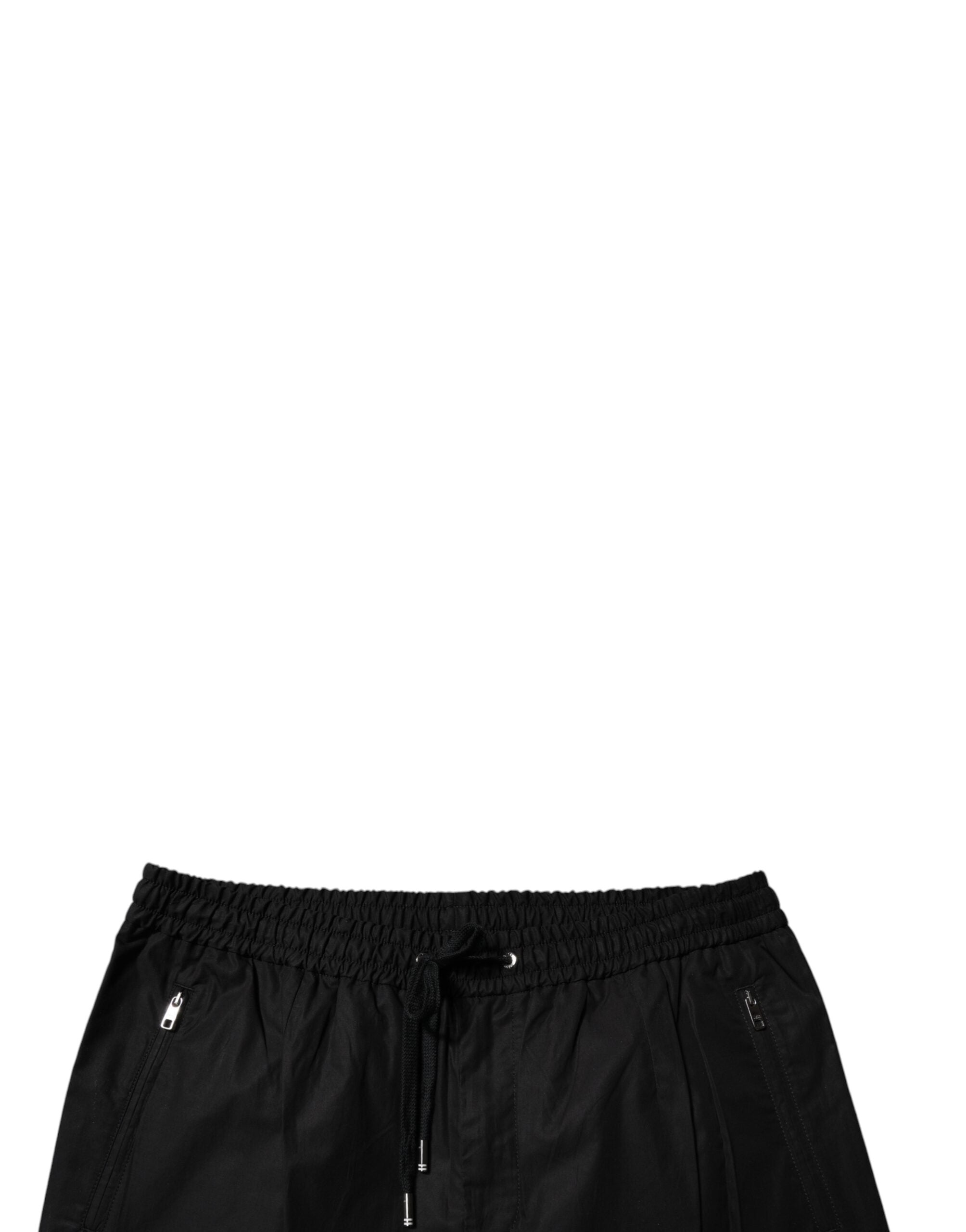 Dolce & Gabbana Black Cotton Men Jogger SweatMen's Men's Pants