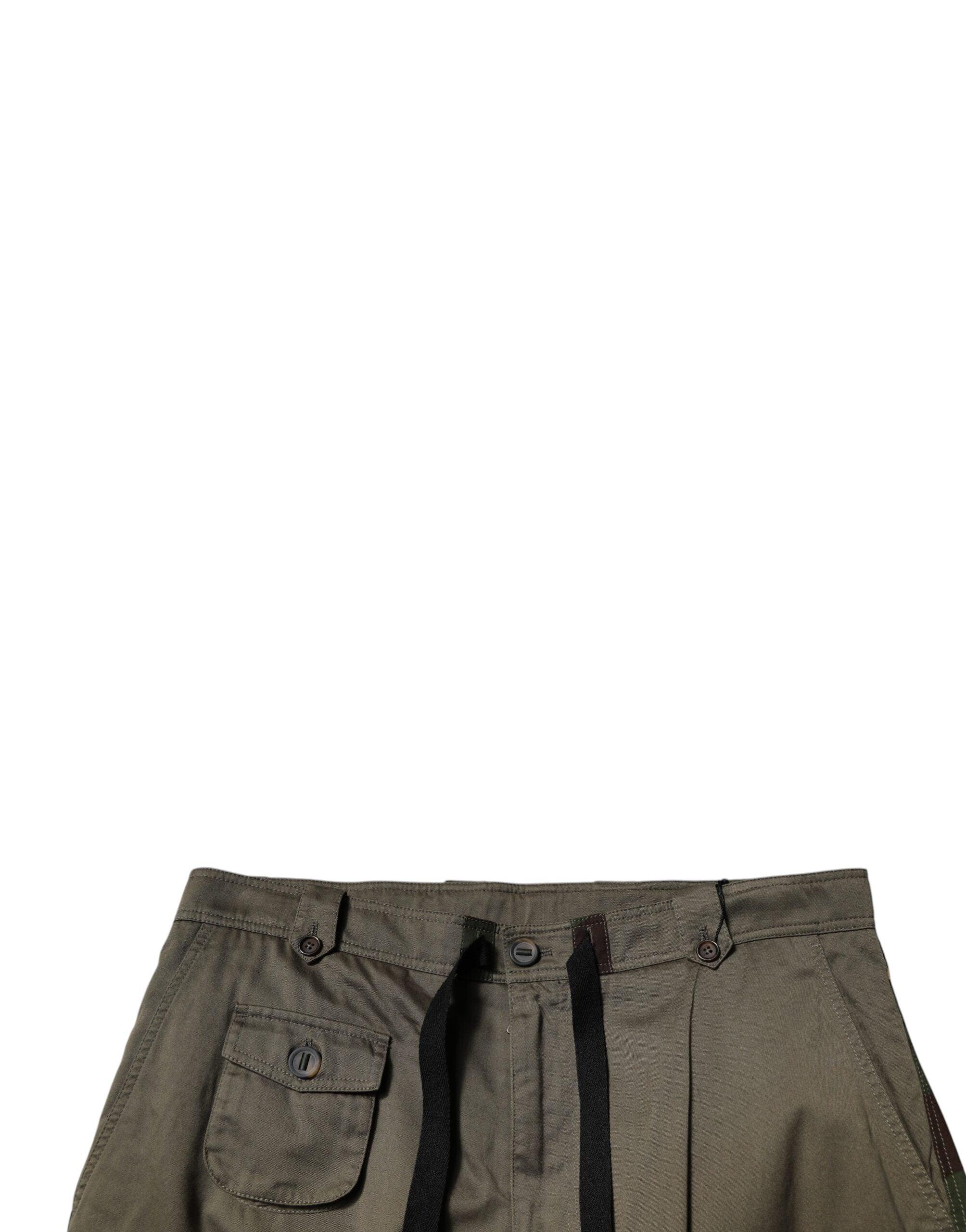 Dolce & Gabbana Multicolor Patchwork Camouflage Cargo Men's Pants