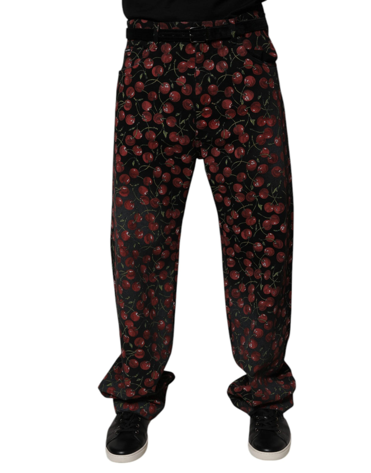 Dolce & Gabbana Black Cherry Cotton Straight Men Denim Men's Jeans
