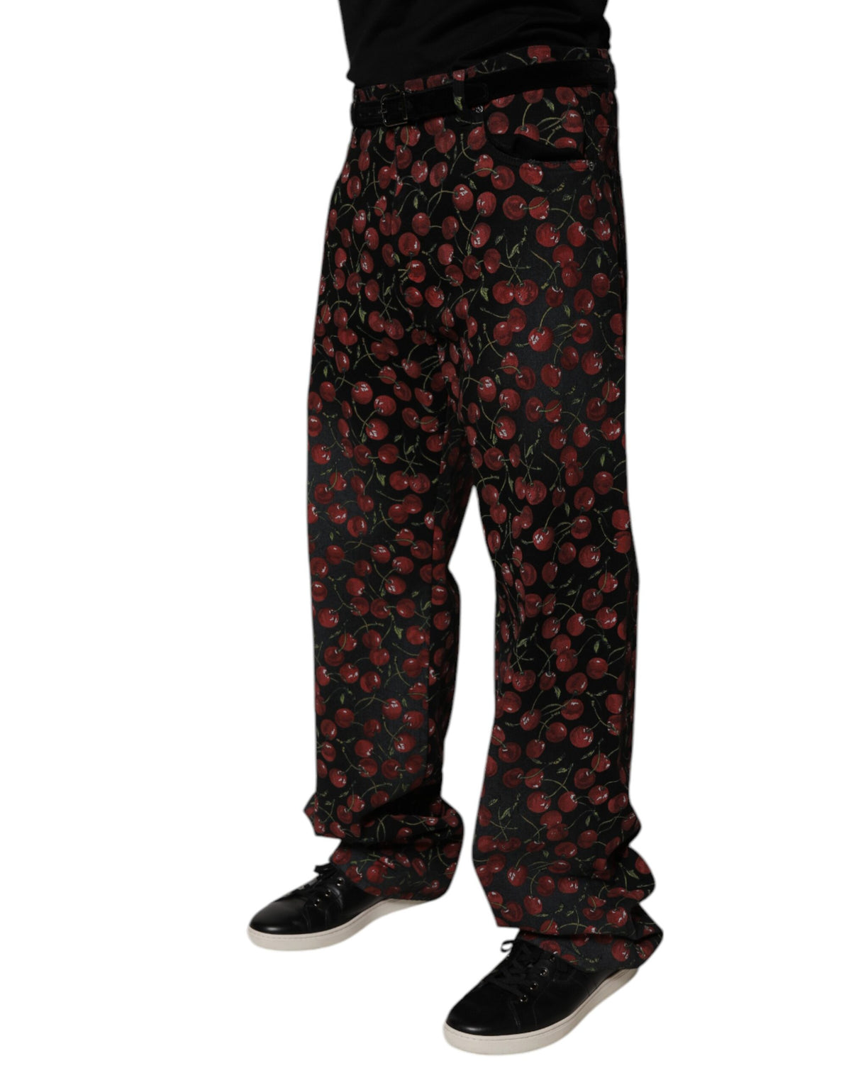 Dolce & Gabbana Black Cherry Cotton Straight Men Denim Men's Jeans