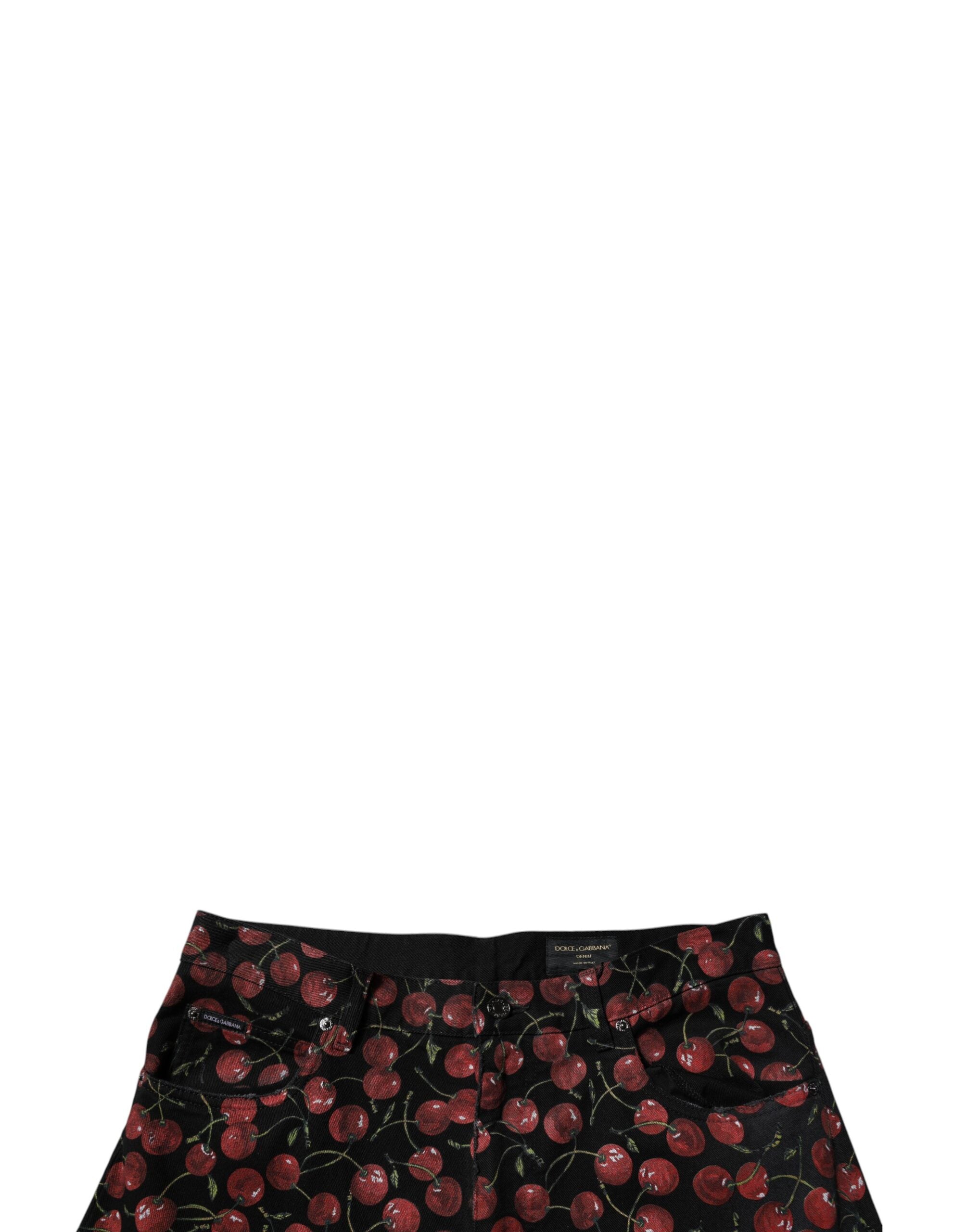 Dolce & Gabbana Black Cherry Cotton Straight Men Denim Men's Jeans