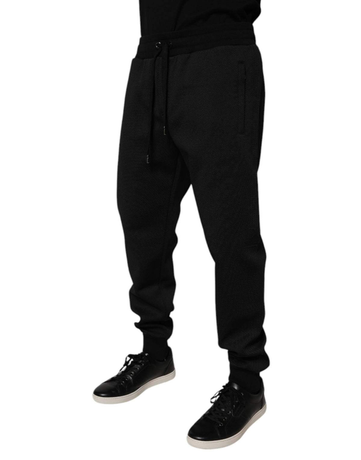 Dolce & Gabbana Black Polyester Men Jogger SweatMen's Men's Pants