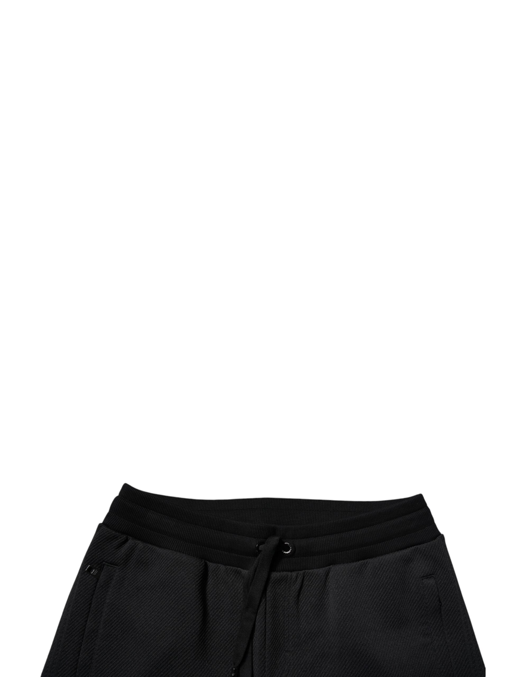 Dolce & Gabbana Black Polyester Men Jogger SweatMen's Men's Pants