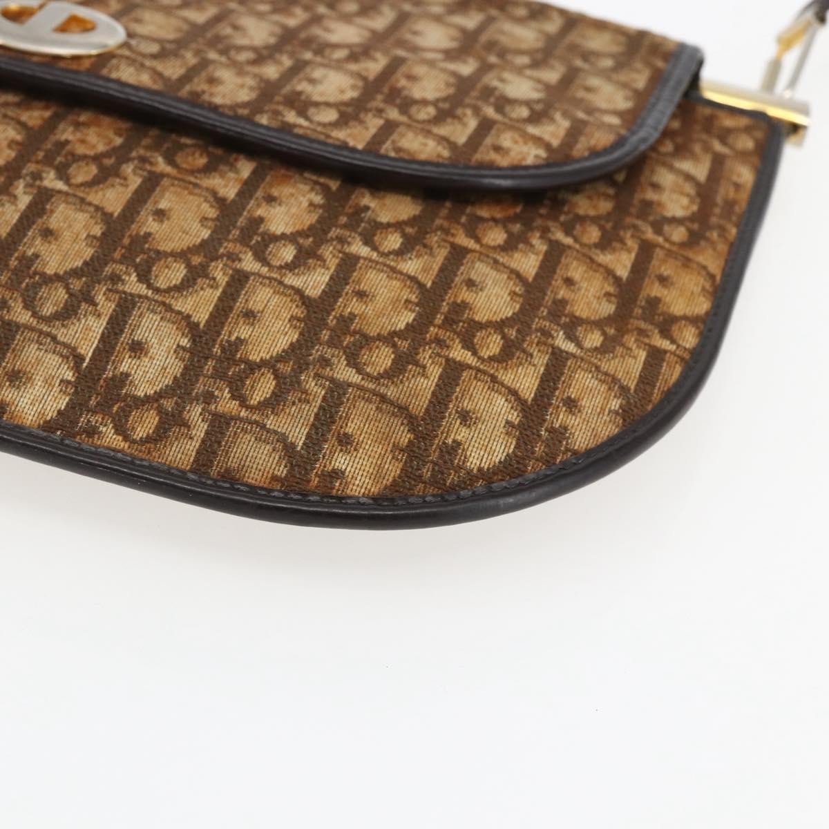 Christian Dior Vintage Trotter Canvas Brown Canvas Shoulder Bag Bag (Pre-Owned)