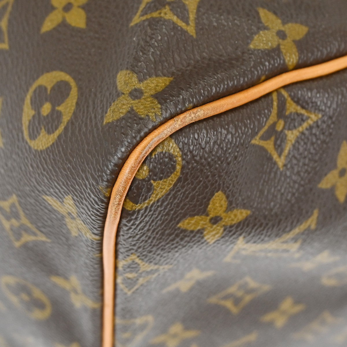 Louis Vuitton Keepall Monogram Brown Canvas Travel Bag Bag (Pre-Owned)