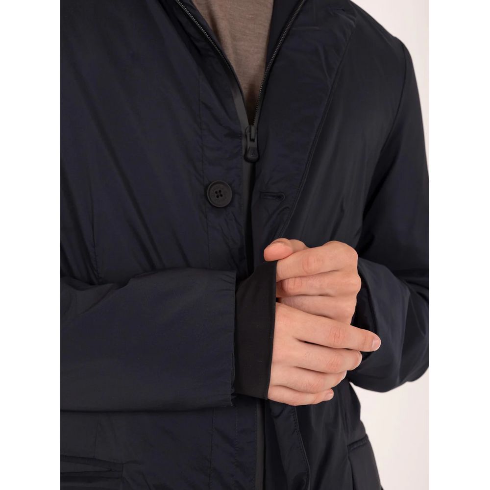 People Of Shibuya Blue Polyester Men's Coat