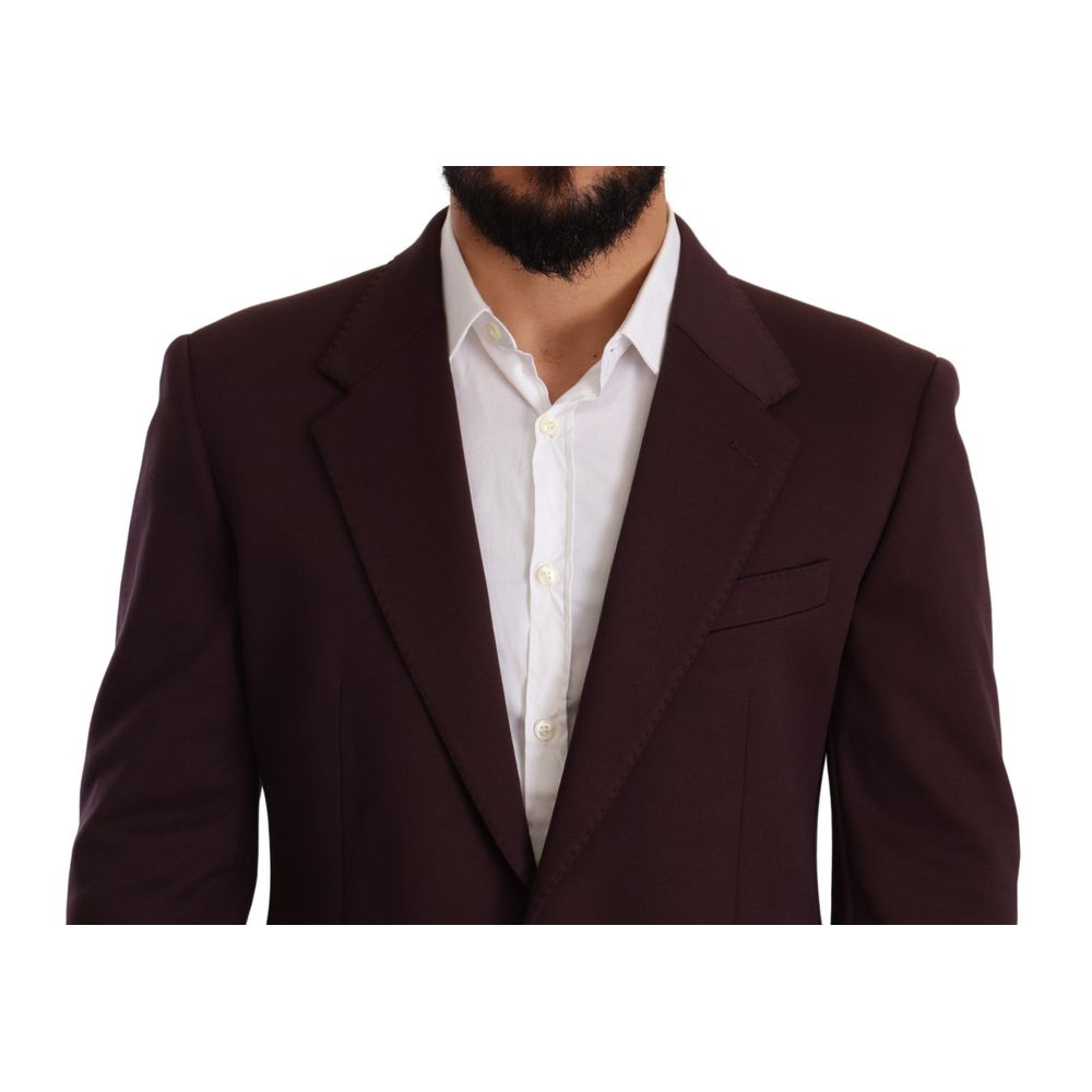 Dolce & Gabbana Purple Cotton Men's Blazer
