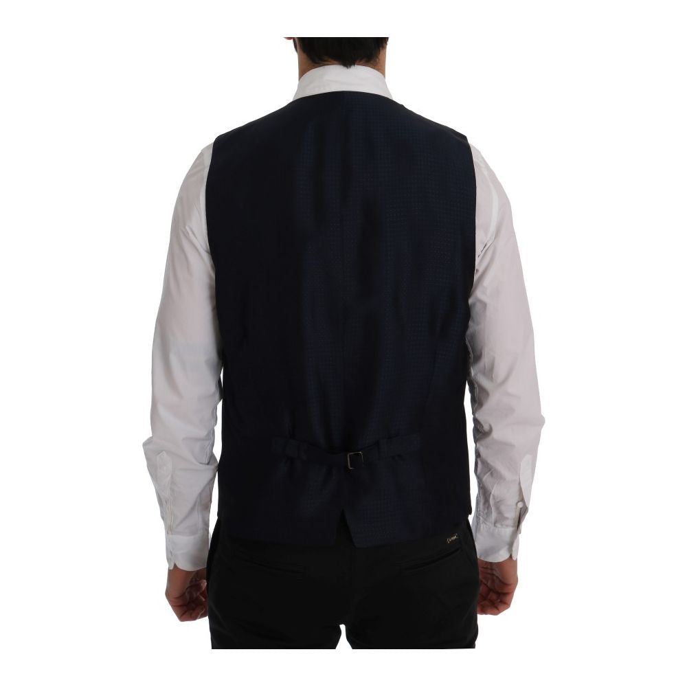 Dolce & Gabbana Blue Rayon Men's Vest
