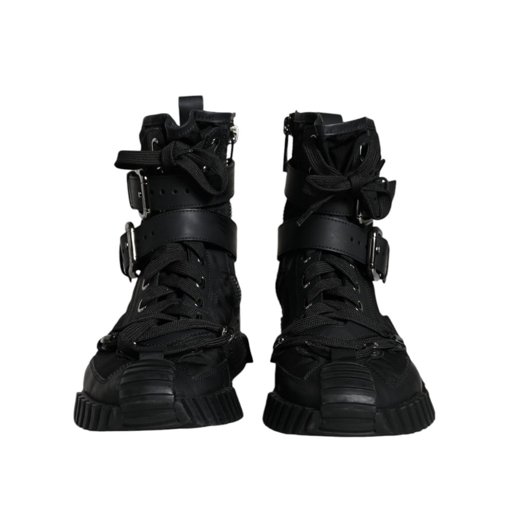 Dolce & Gabbana Black Nylon Women's Sneaker (Pre-Owned)