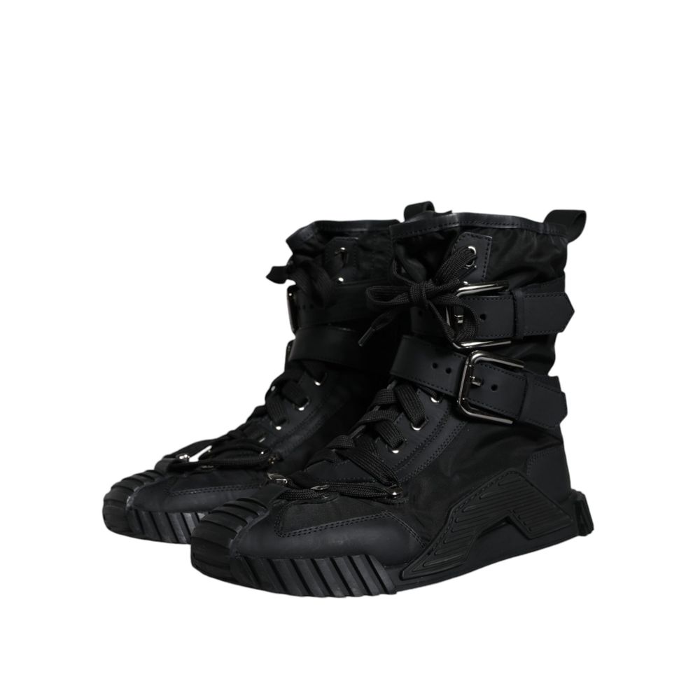 Dolce & Gabbana Black Nylon Women's Sneaker (Pre-Owned)