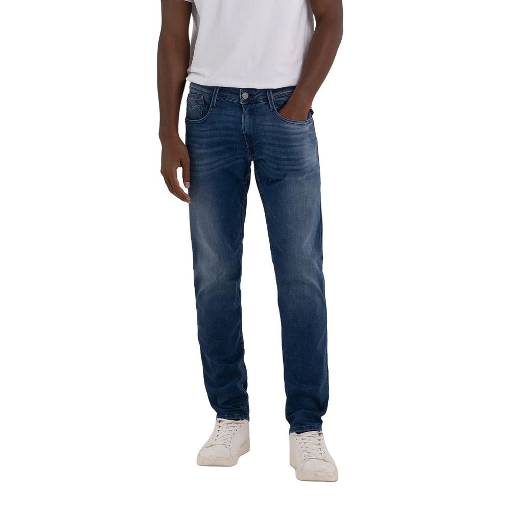 Replay Blue Cotton Jeans & Men's Pant
