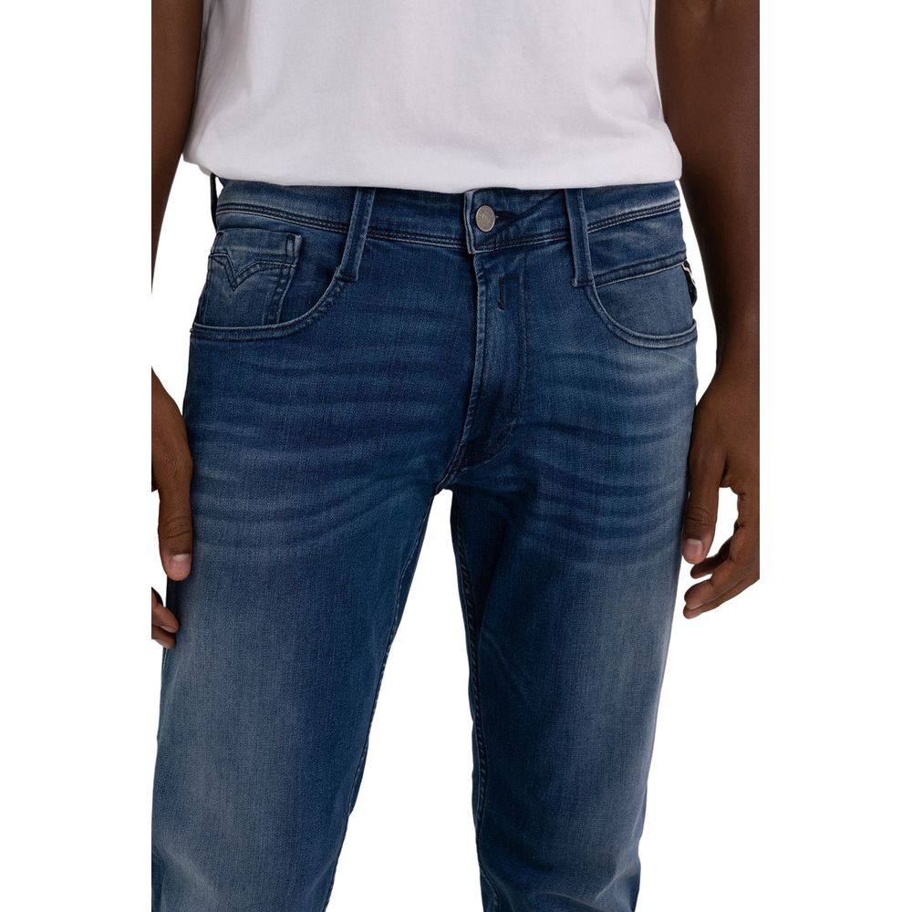Replay Blue Cotton Jeans & Men's Pant