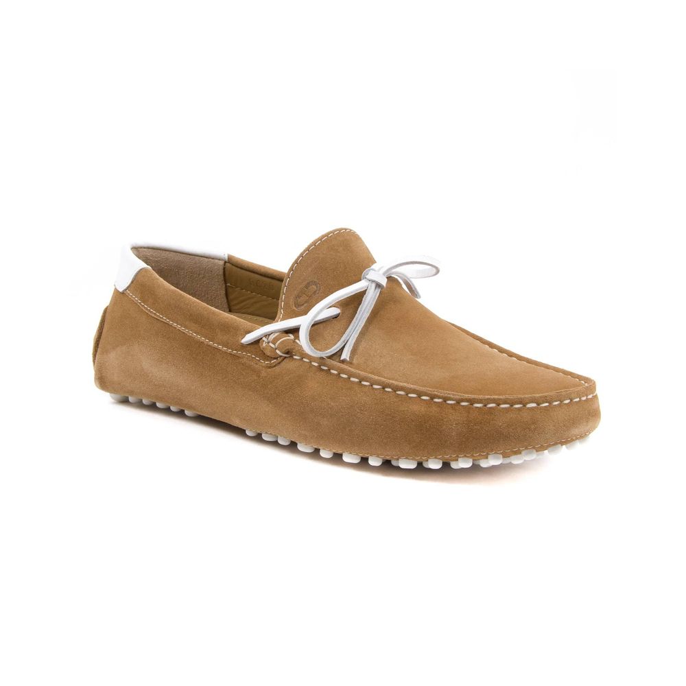 Dee Ocleppo Beige Leather Men's Casual