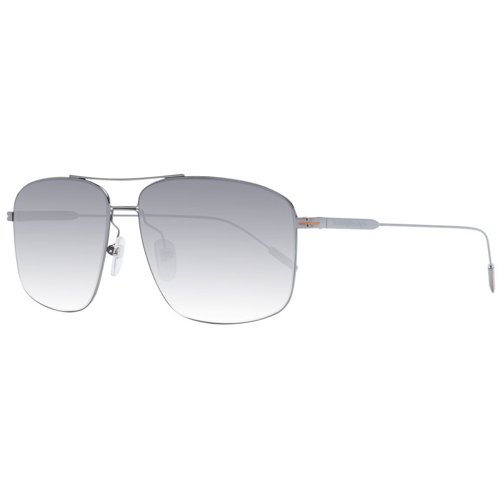 Ermenegildo Zegna Gray Metal Men's Sunglasses