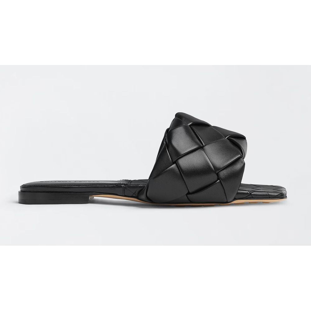Bottega Veneta Black Leather Women's Sandal