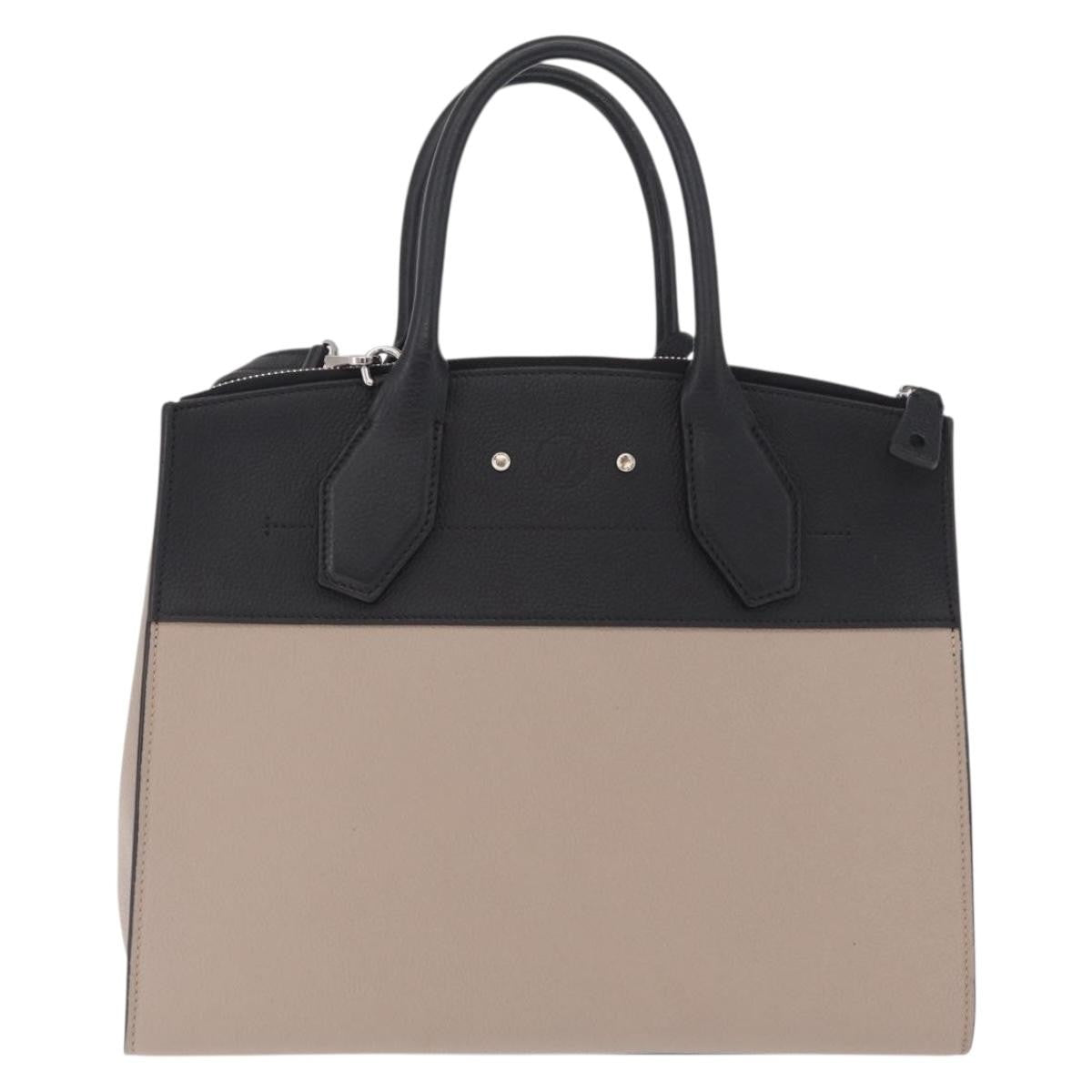 Louis Vuitton City Steamer Leather Beige Leather Handbag (Pre-Owned)