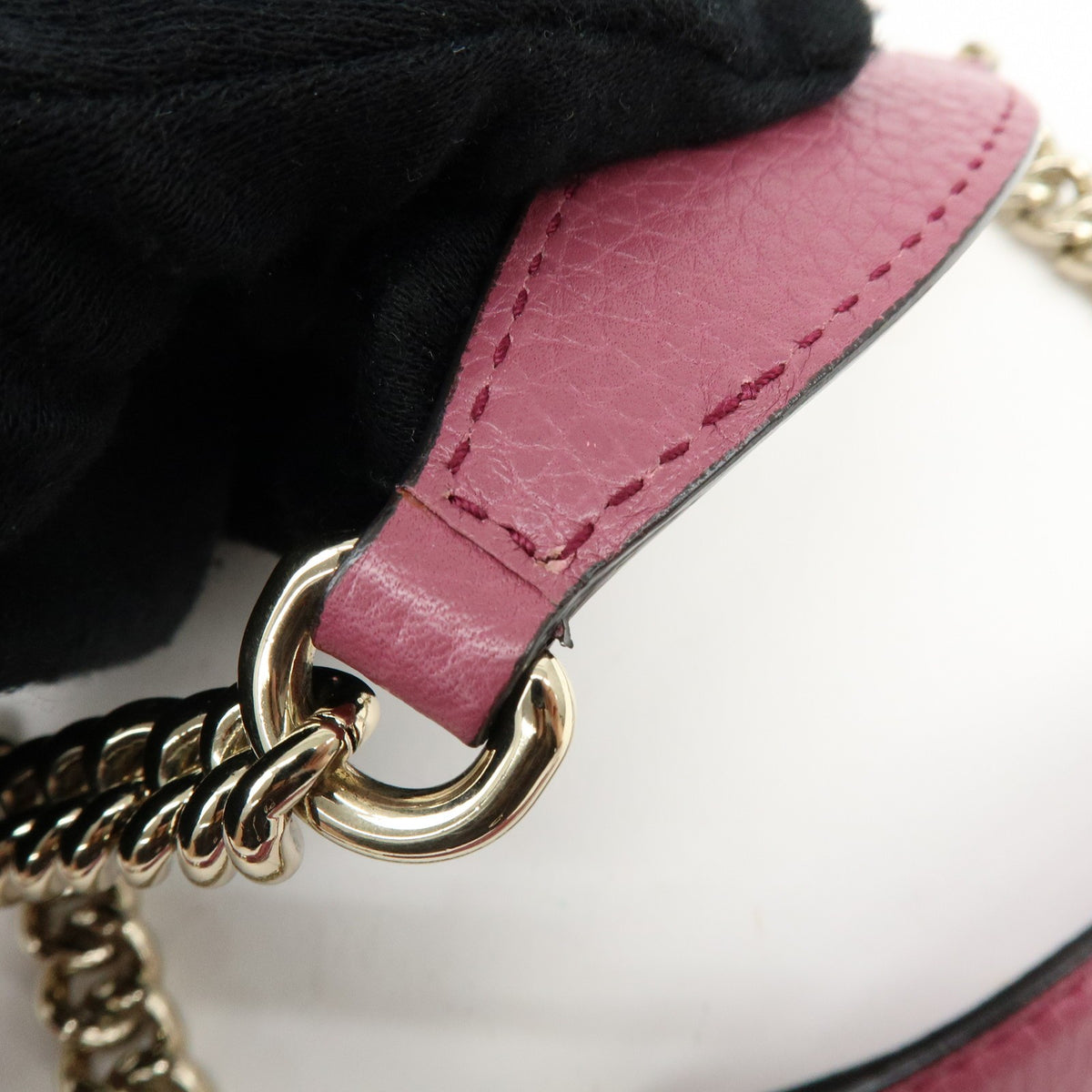 Gucci Soho Chain Strap Leather Purple Leather Shoulder Bag Bag (Pre-Owned)