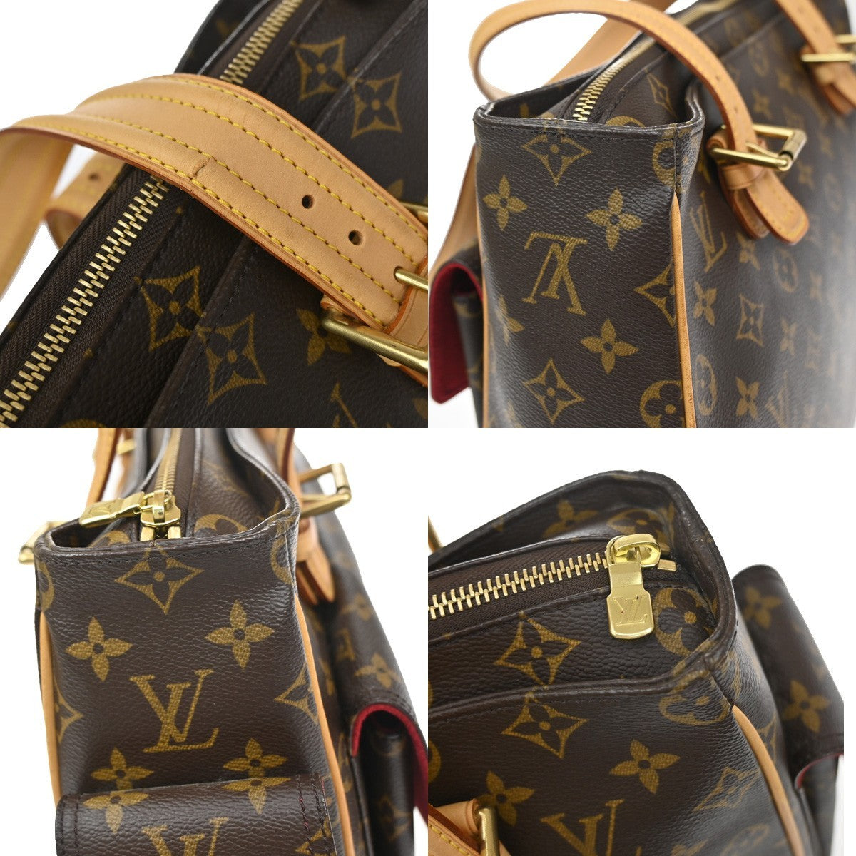 Louis Vuitton Multipli Cite Monogram Canvas Brown Canvas Handbag (Pre-Owned)