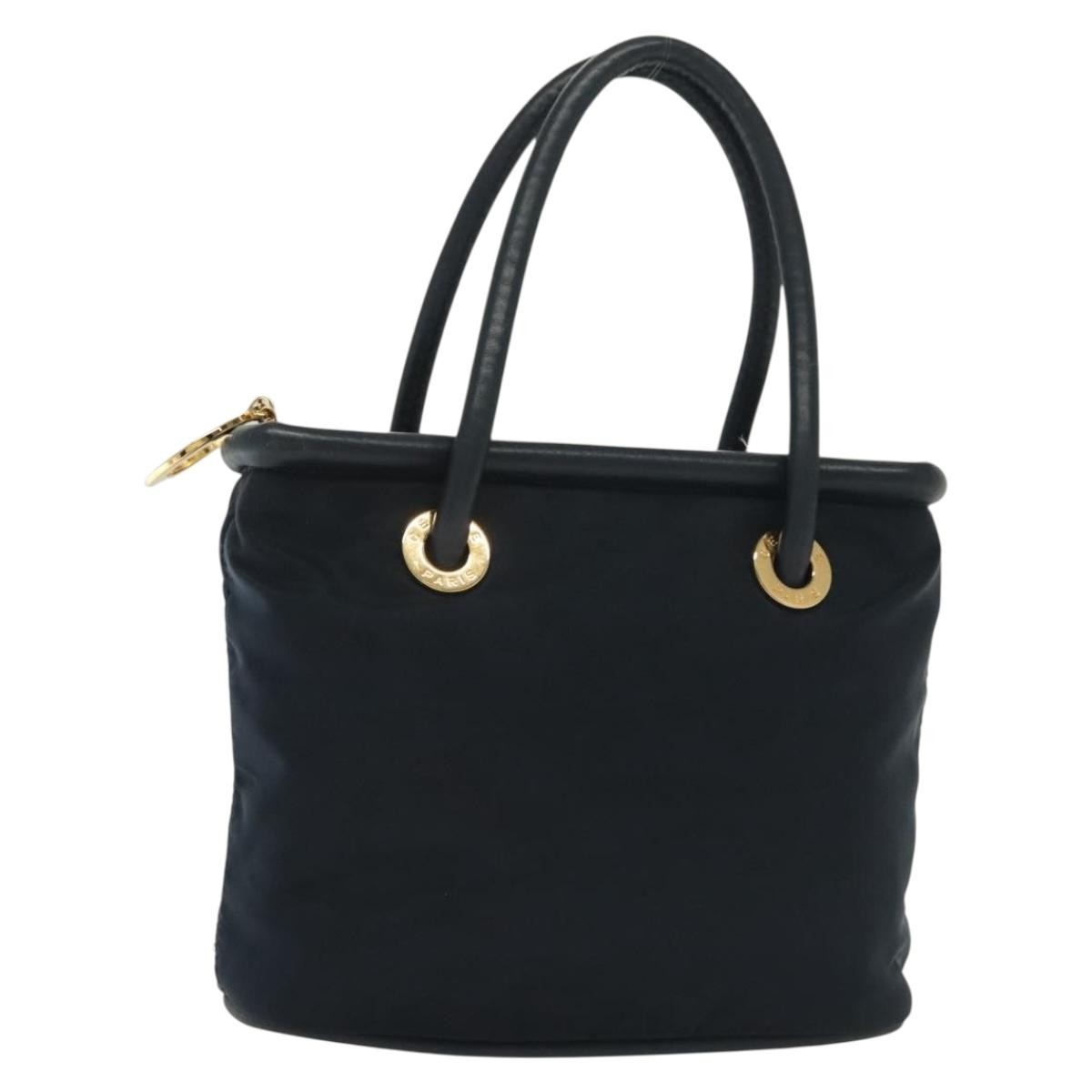 Celine Handbag Nylon Navy Nylon Handbag (Pre-Owned)