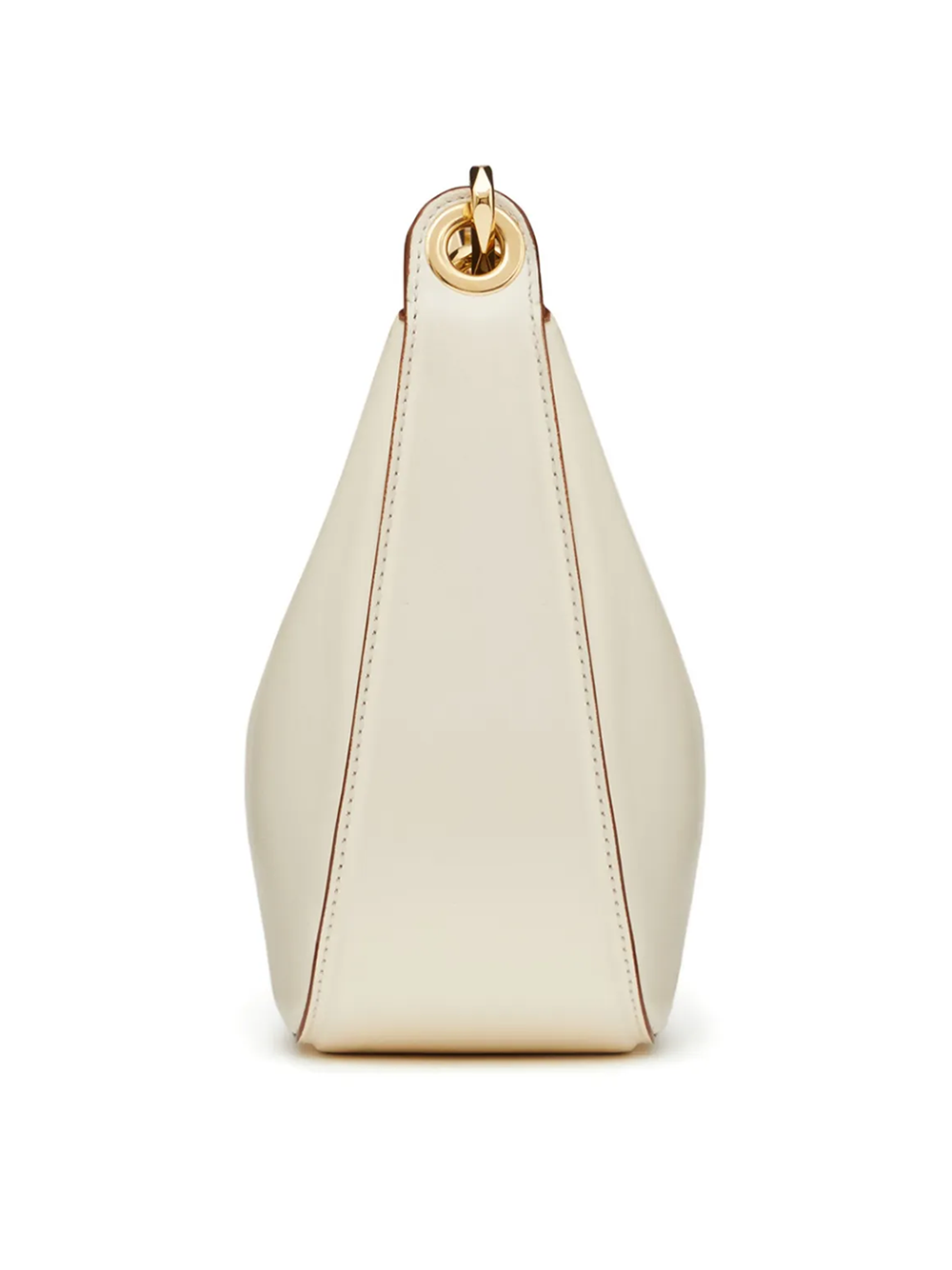 Valentino Garavani Ivory Leather Mini Hobo Vlogo Shoulder Women's Bag