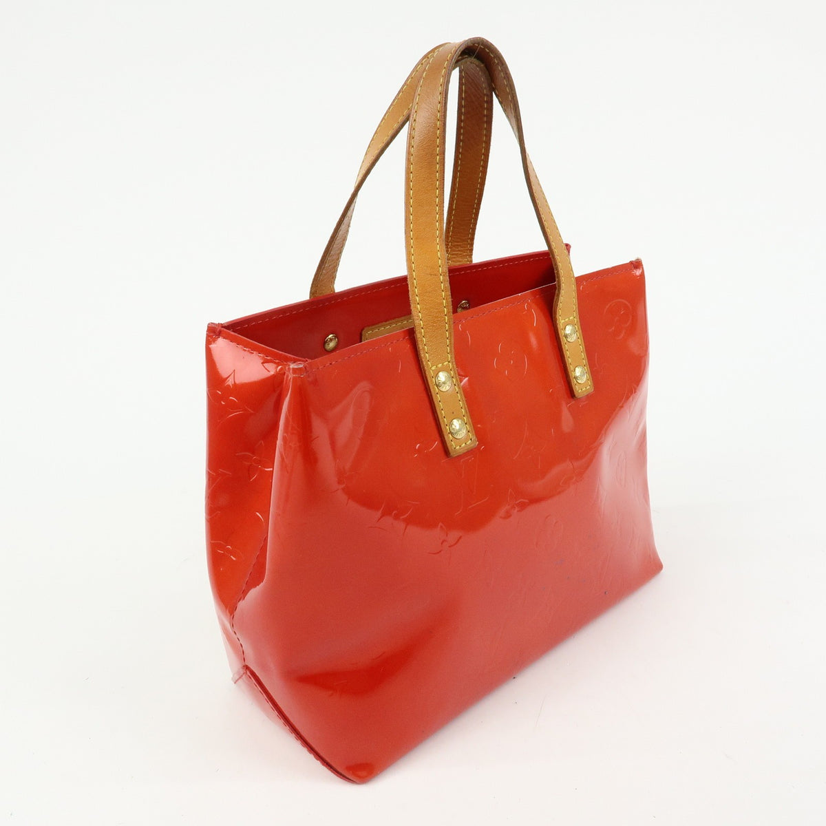 Louis Vuitton Reade Monogram Vernis Red Patent_Leather Handbag (Pre-Owned)