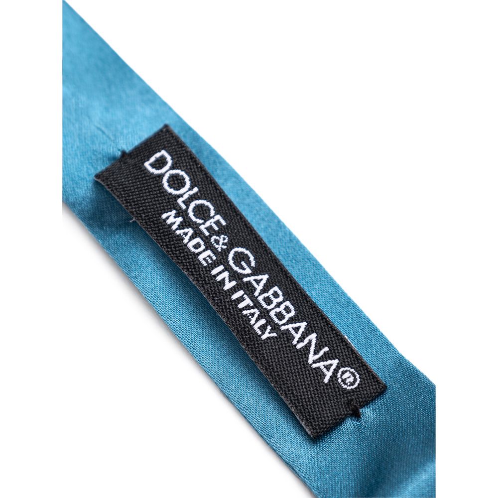 Dolce & Gabbana Blue Silk Men's Bowtie